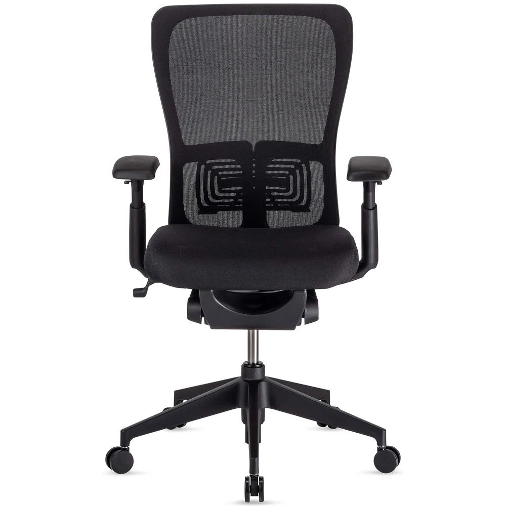 4 Haworth Zody Ergonomic Chair with Nylon Base and Arms Black Ergonomic Chairs and Desk Chairs, 4 of 10