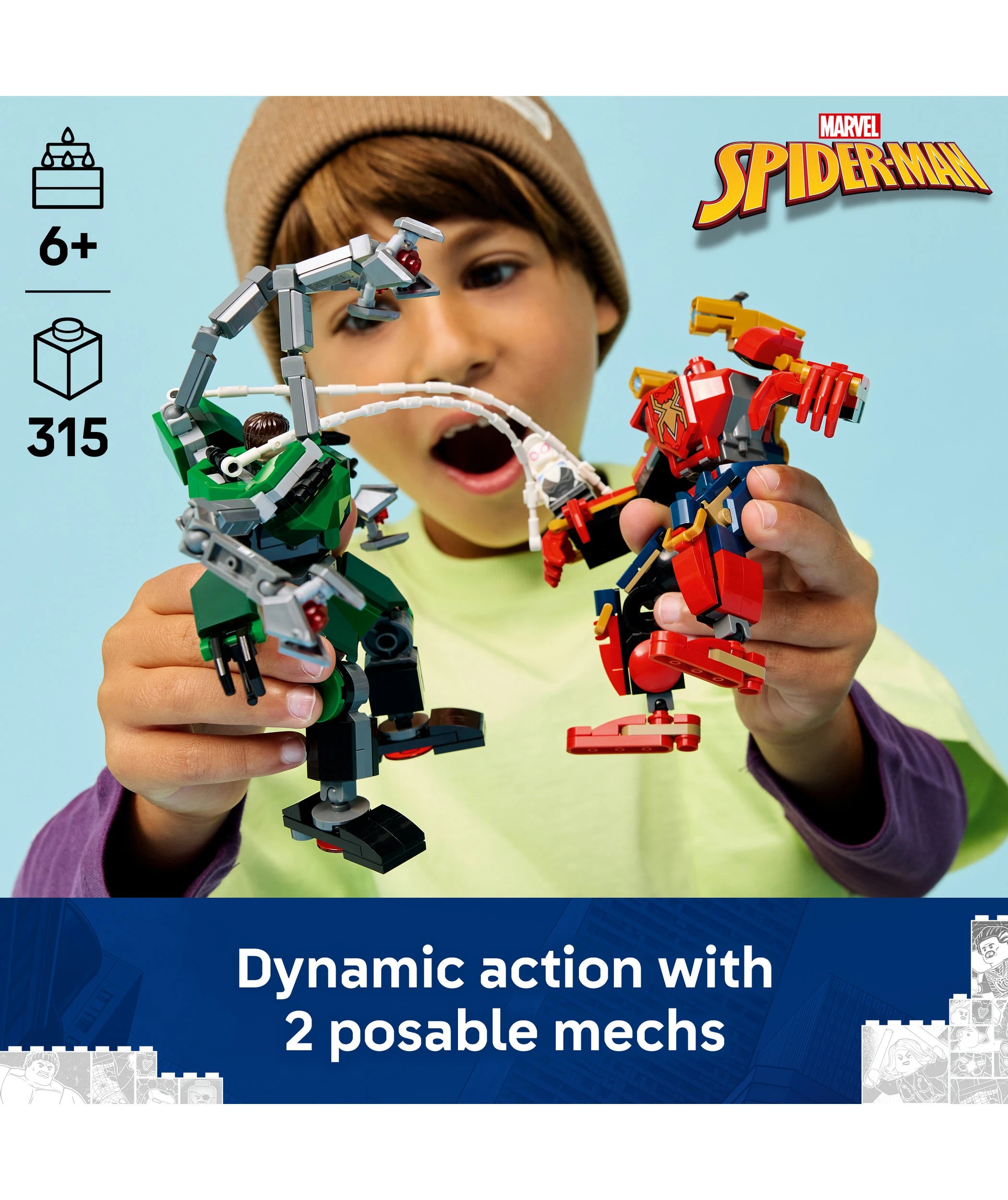 3 LEGO Super Heroes Mech Battle: Spider-Man vs. Doc Ock 76338, 3 of 10