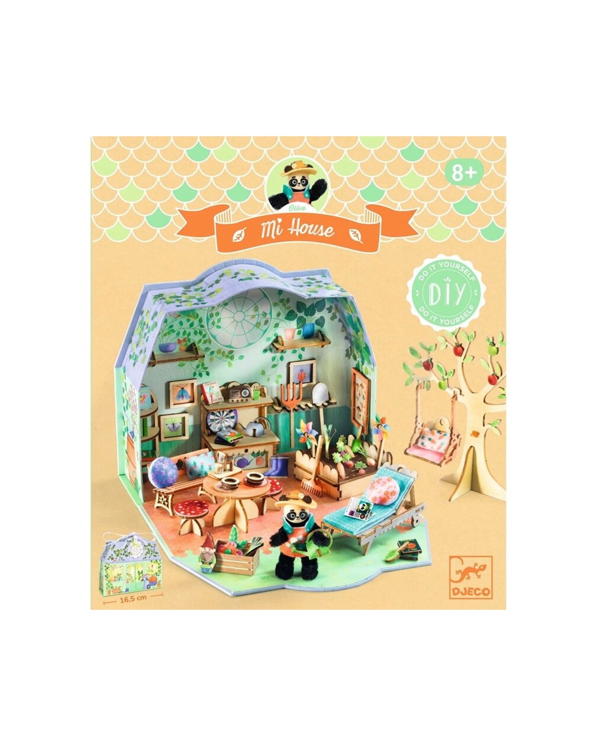 Djeco Olive Mi House Model Making Miniature Home Kit Craft Activity ...