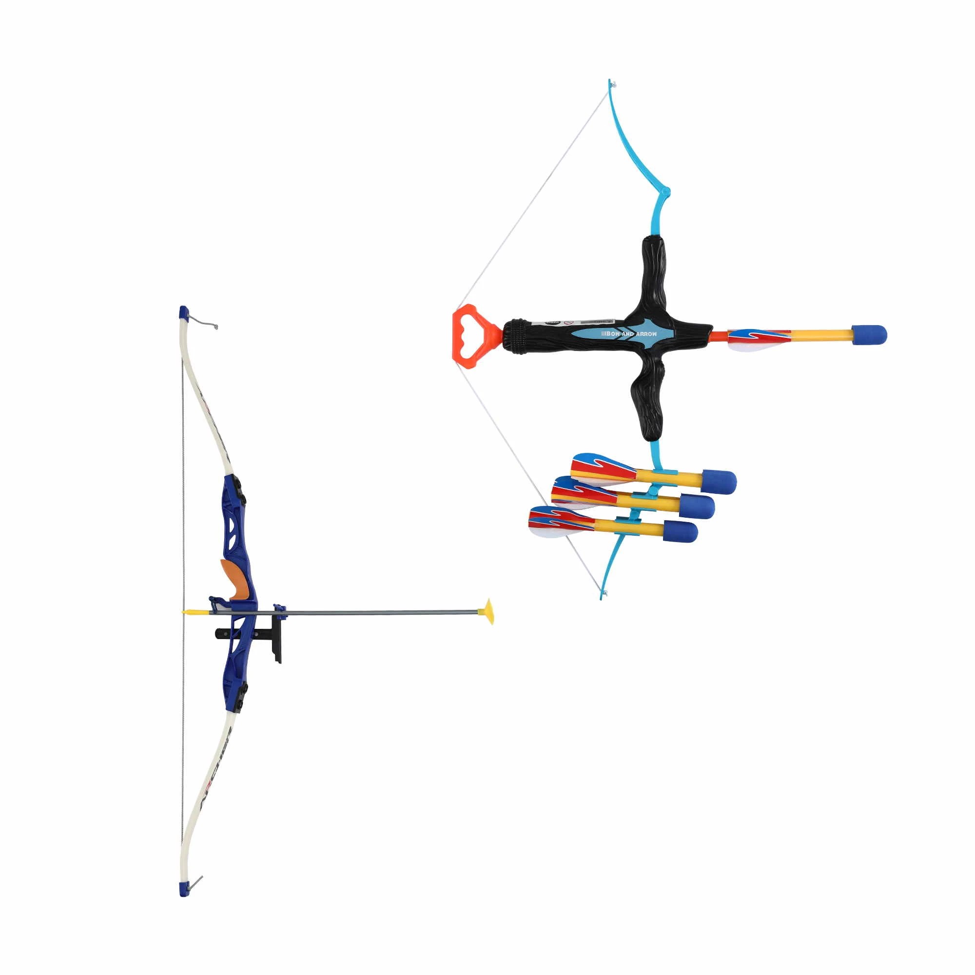 1 Keezi Kids Bow and Arrow Set Toy Archery Standing Target Suction Cup Arrows - Blue, 1 of 8