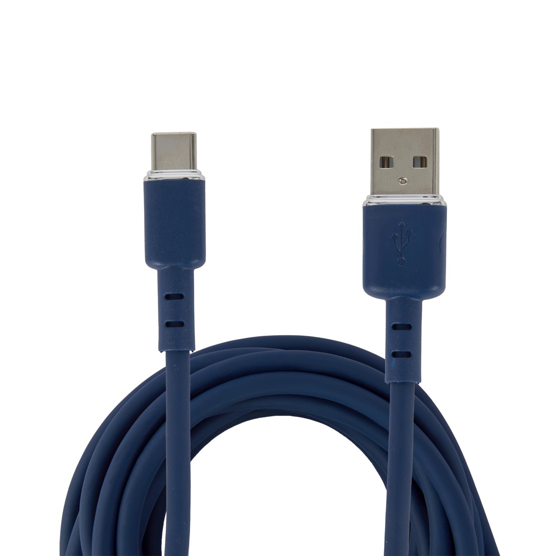 2 Wall USB Charger with USB-A to USB-C Cable - Blue, 2 of 7