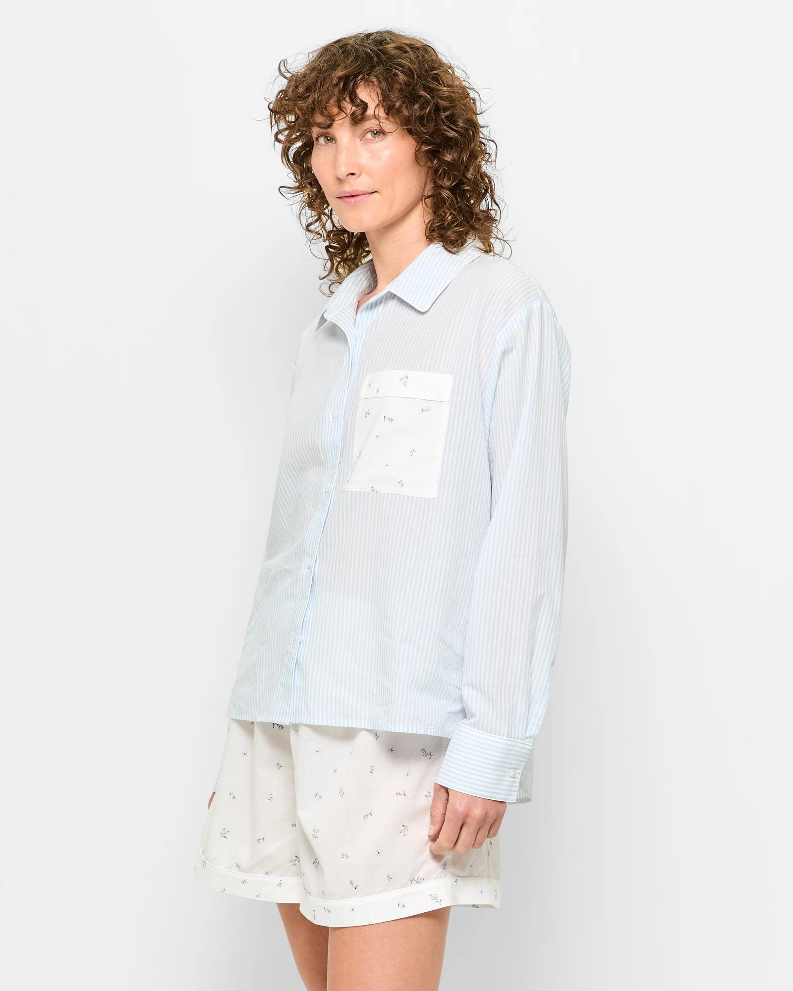 3 Target Australian Cotton Poplin Print Pyjama Set BLUE DITSY, 3 of 5