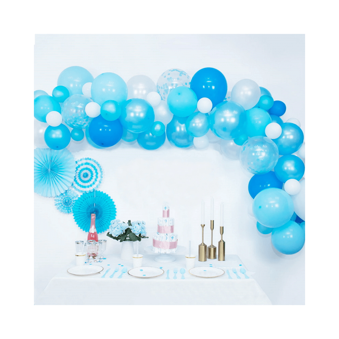 1 Party Maker Blue 4m Balloon Arch Kit, 1 of 3
