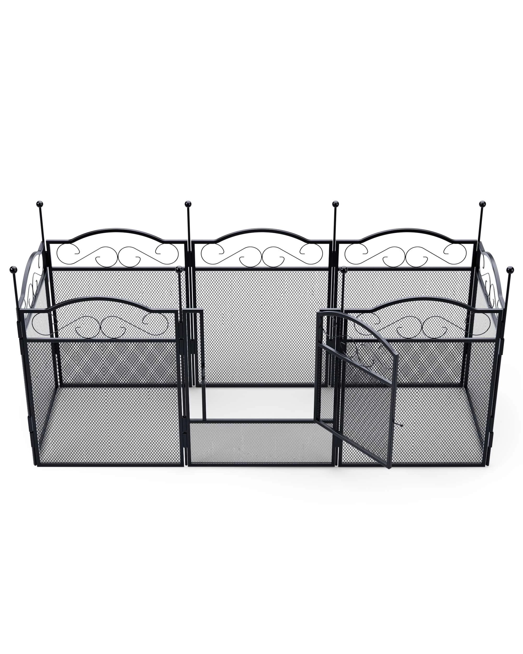 6 Advwin 8 Panel Pet Playpen Heavy-duty Dog Cage Pet Fence Pet Enclosure Cage, 6 of 9