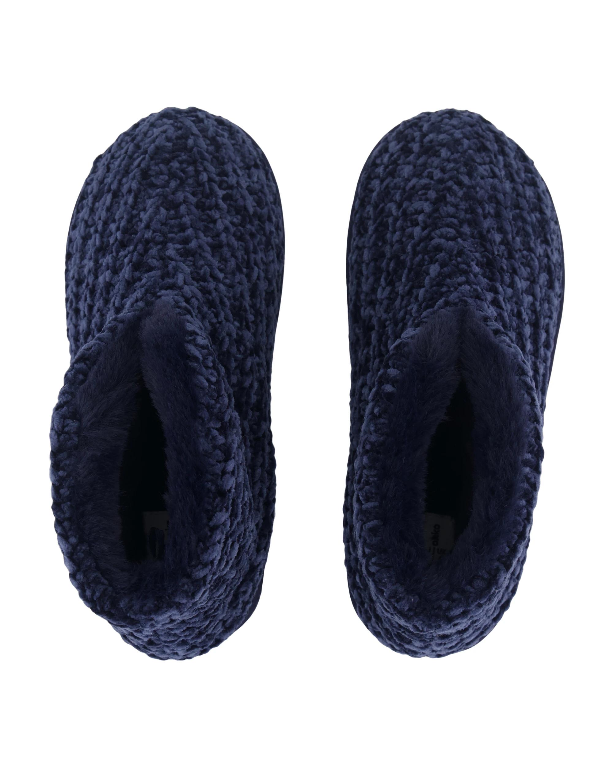 3 Knitted Boots Blu Night, 3 of 4