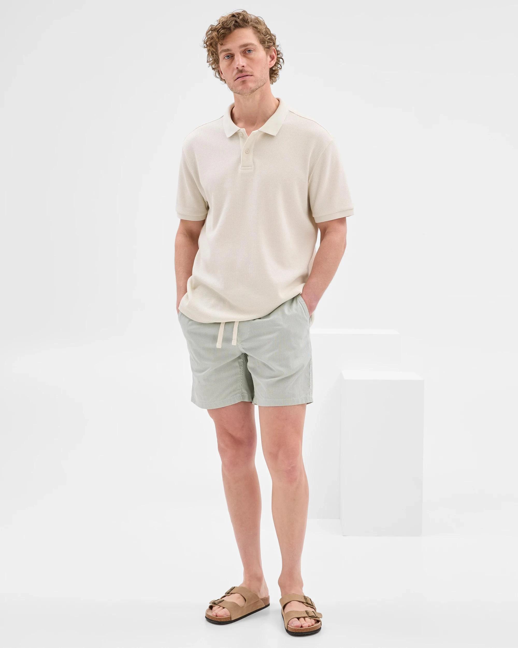 3 Target Australian Cotton Micro Stripe Shorts GREEN, 3 of 10