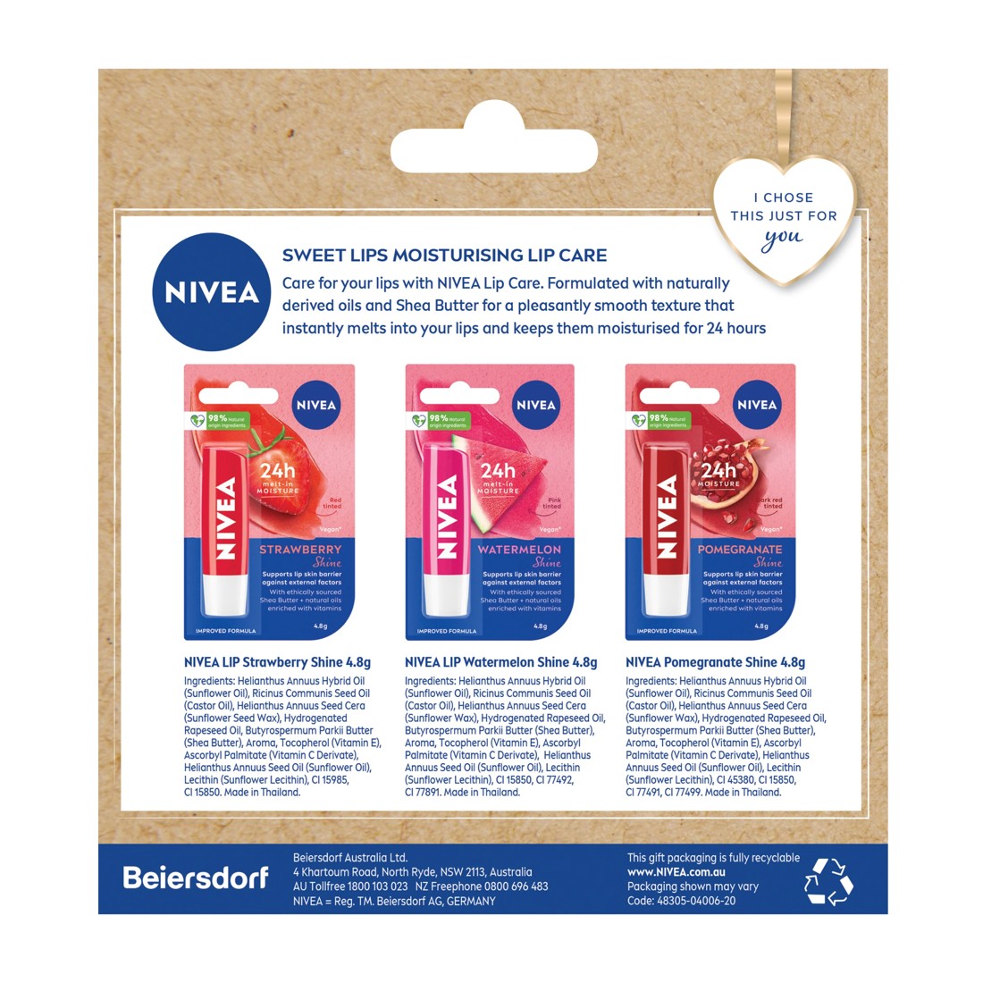 6 Nivea Sweet Lips Gift Pack, 6 of 6