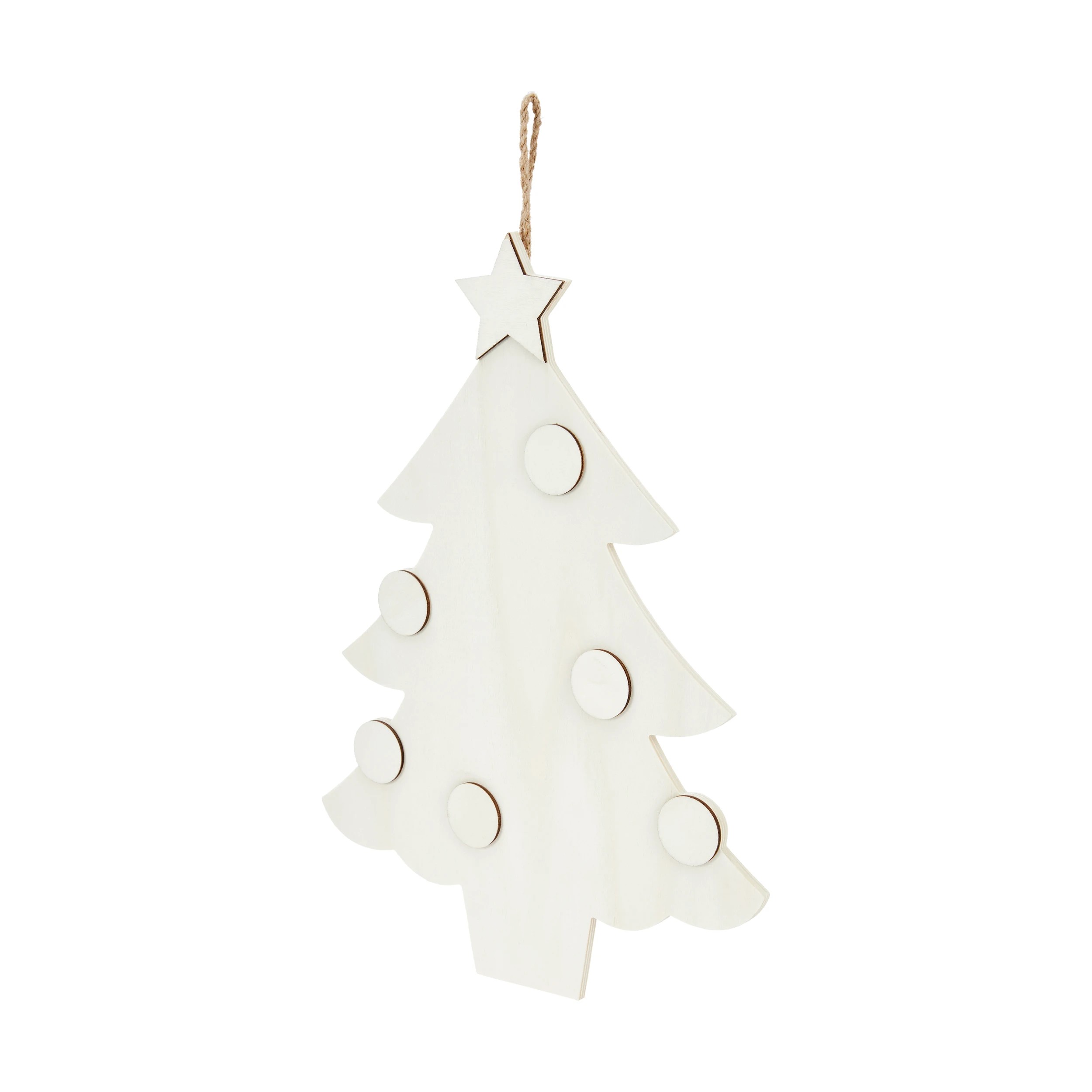 2 Craft Wood Blank Christmas Tree, 2 of 4