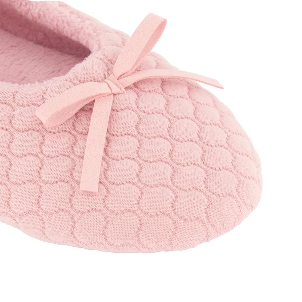 3 Quilted Ballet Slippers PINK LILY, 3 of 3