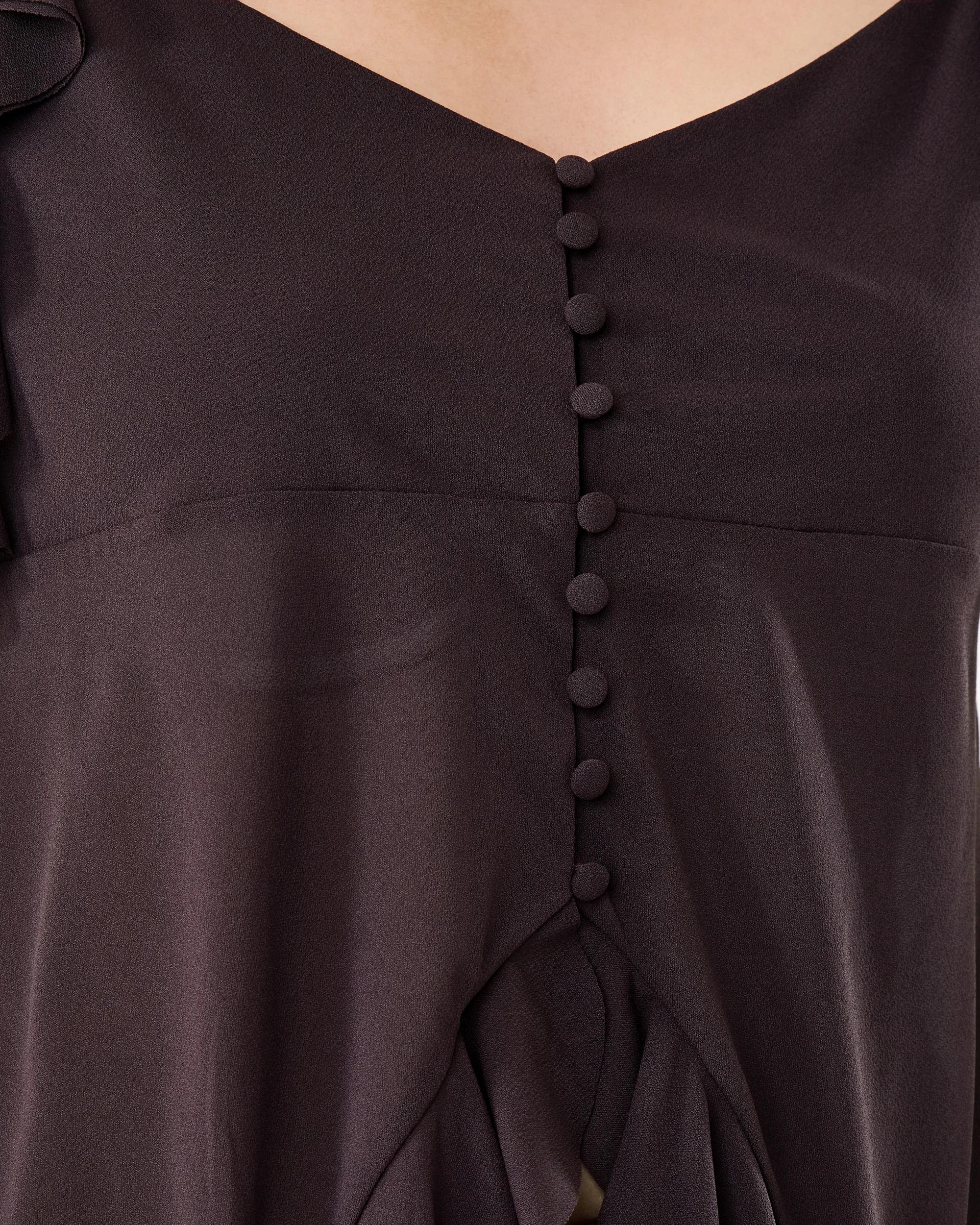 7 Sleeveless Ruffle Top Choc Plum, 7 of 7