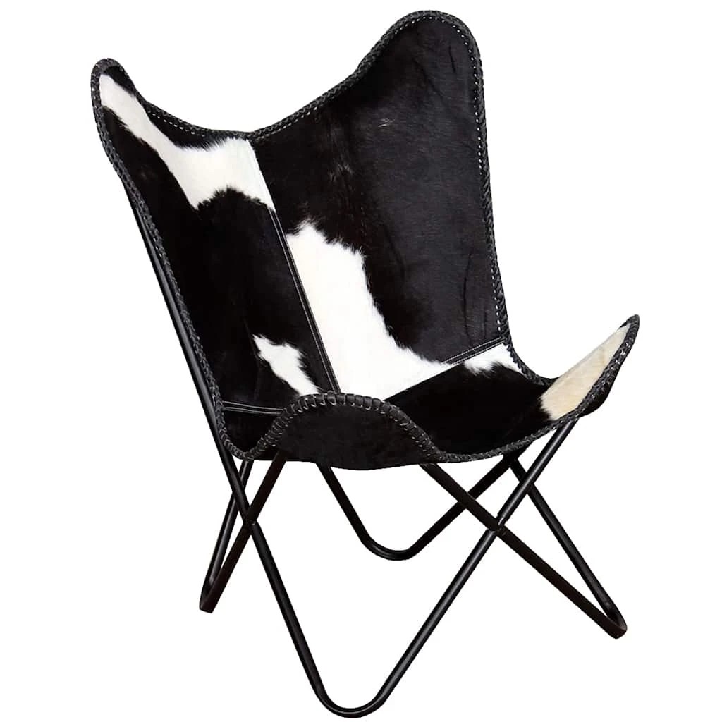 4 vidaXL butterfly chair Foldable - Black, 4 of 9