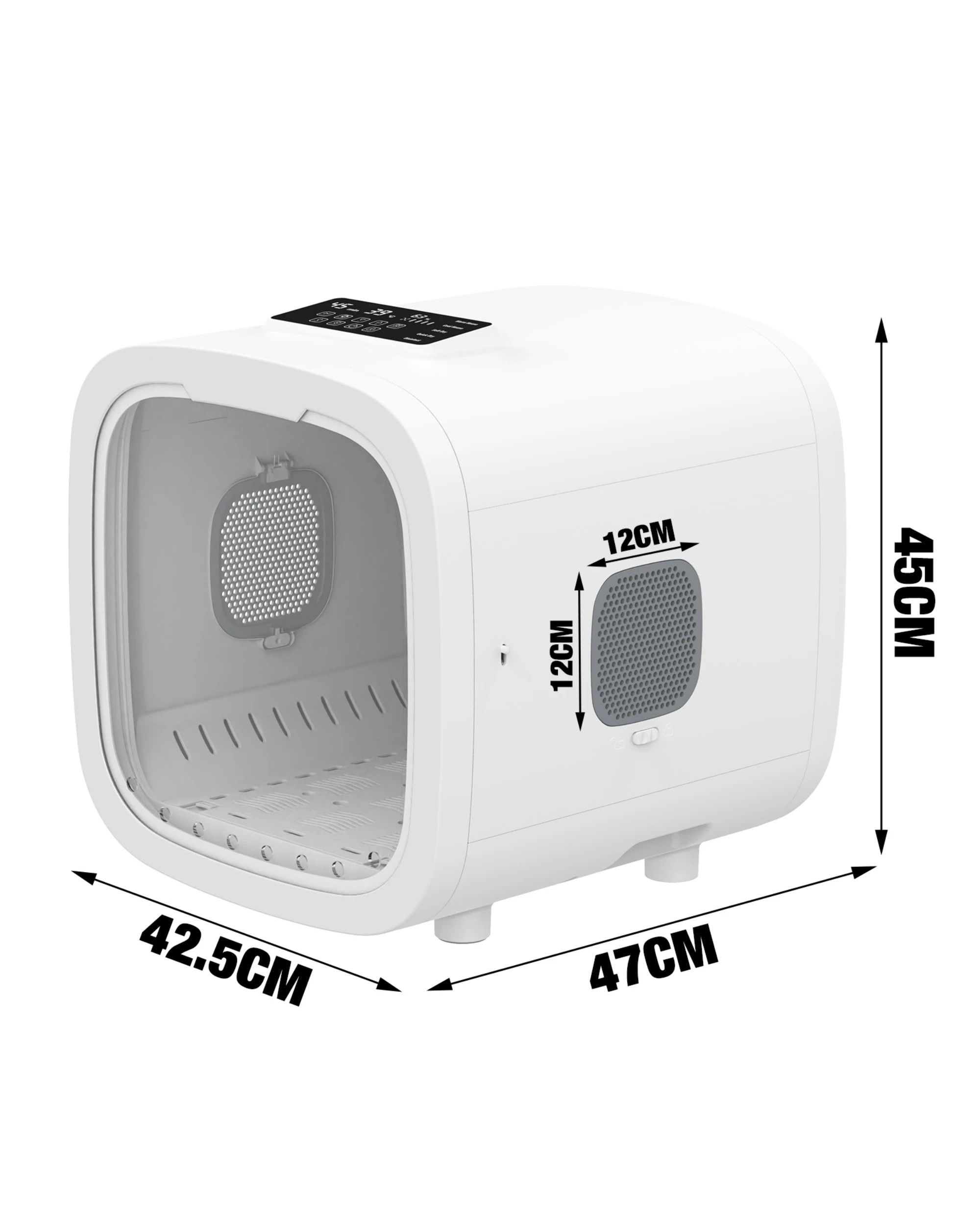 8 Advwin 52L Pet Dryer Box Smart Pet Dryer Box Cat Dog Hair Dryer, 8 of 8