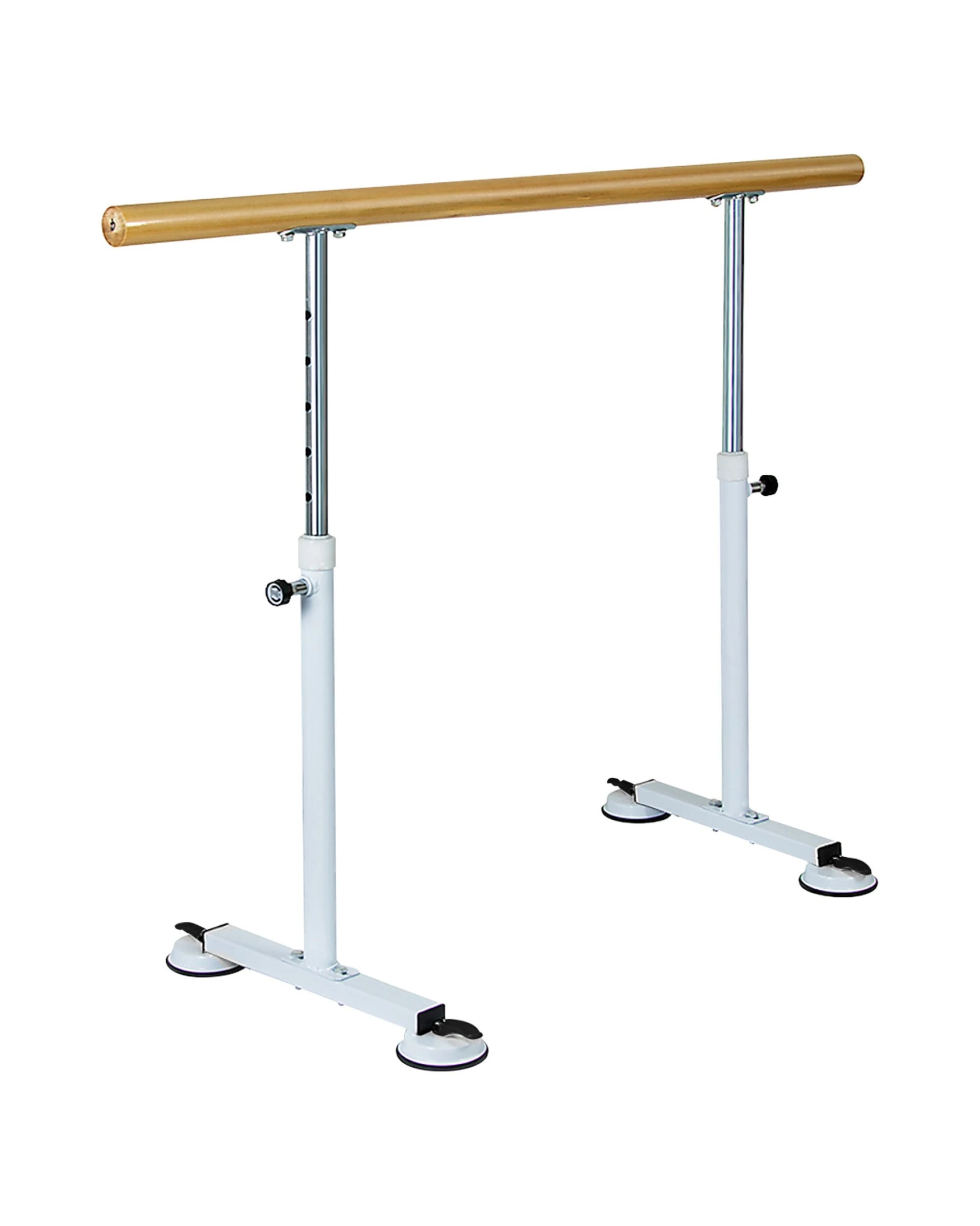 1 Powertrain 150cm Ballet Barre Freestanding Adjustable Height - Natural, 1 of 5