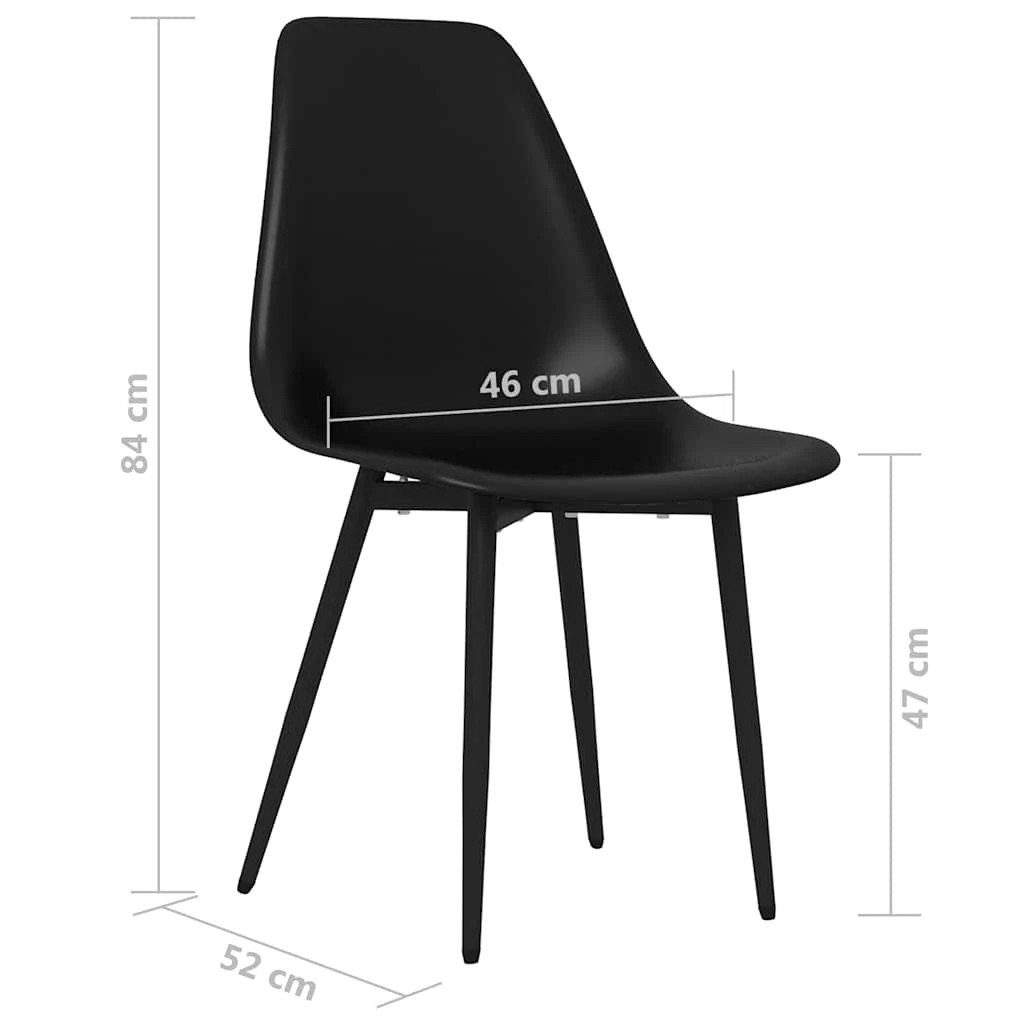 7 vidaXL dining chair Ergonomic - Black, 7 of 7