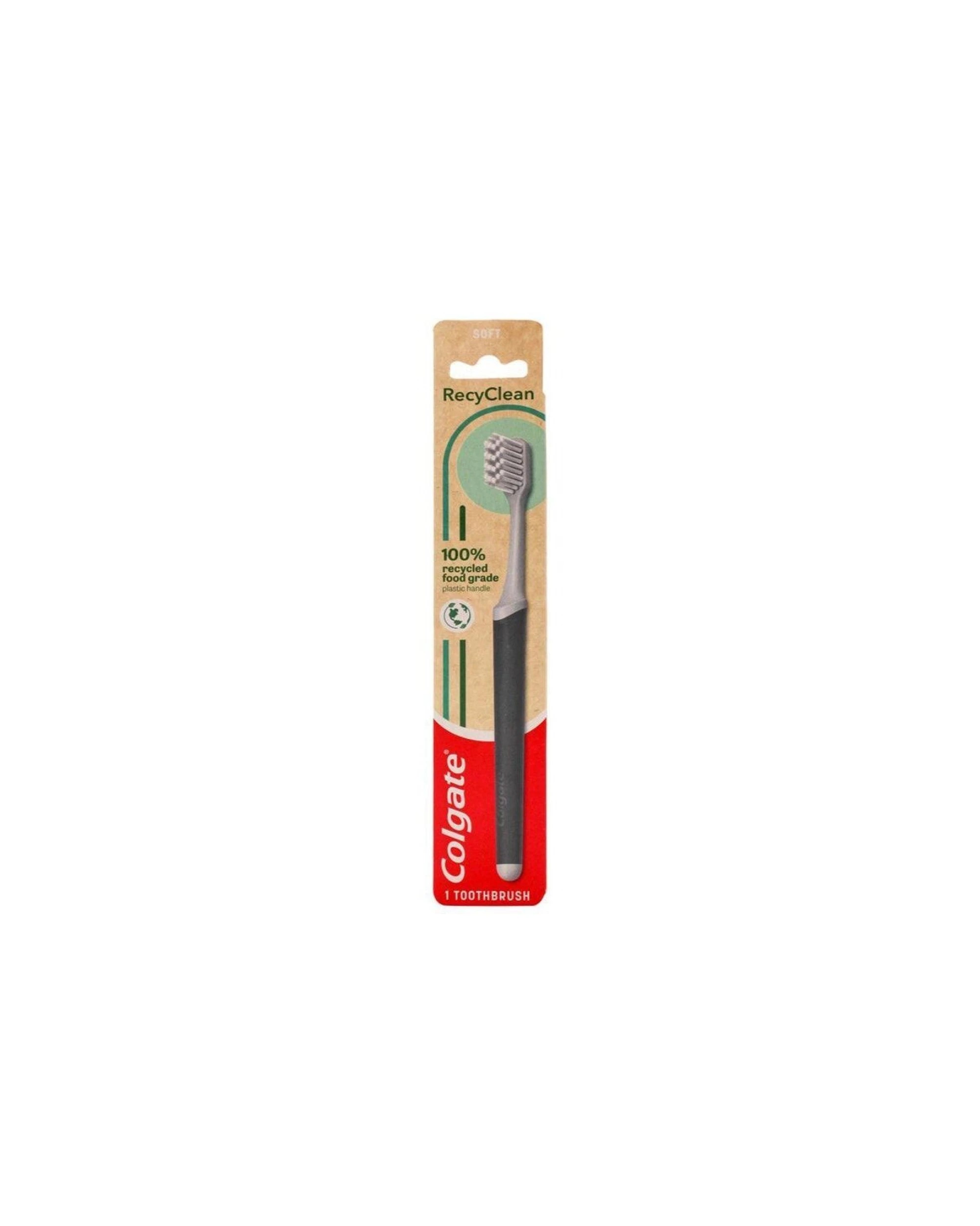1 Colgate Toothbrush 100% Recycled Food Grade Plastic Handle Soft Bristles, 1 of 4