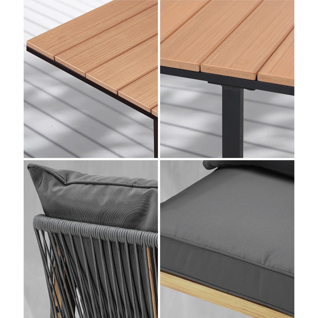 6 Livsip 5pcs Outdoor Patio Set Furniture Table Armchair Garden Dining Setting
 - Multi, 6 of 10