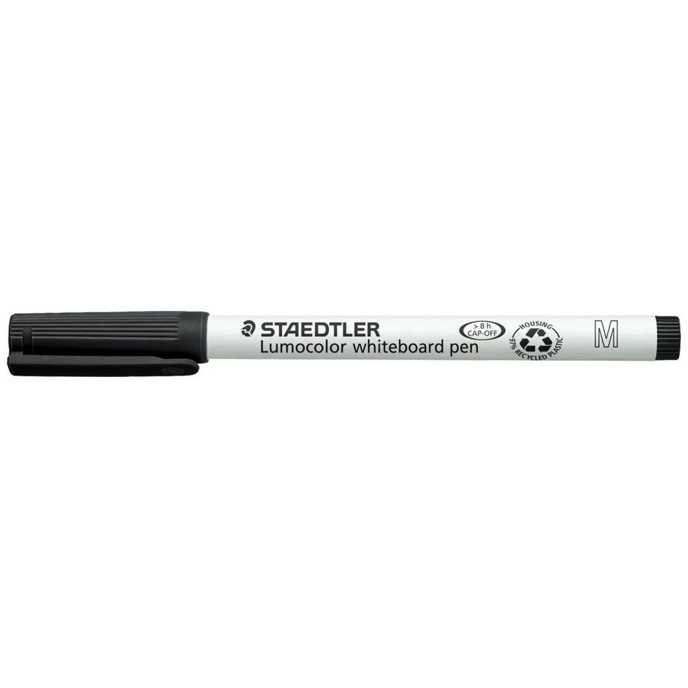 3 Staedtler Lumocolour Whiteboard Pen Black 4 Pack, 3 of 7