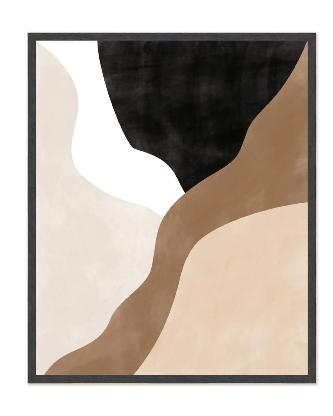 The Wall Art Warehouse - Neutral Organic Shapes - Framed Canvas ...