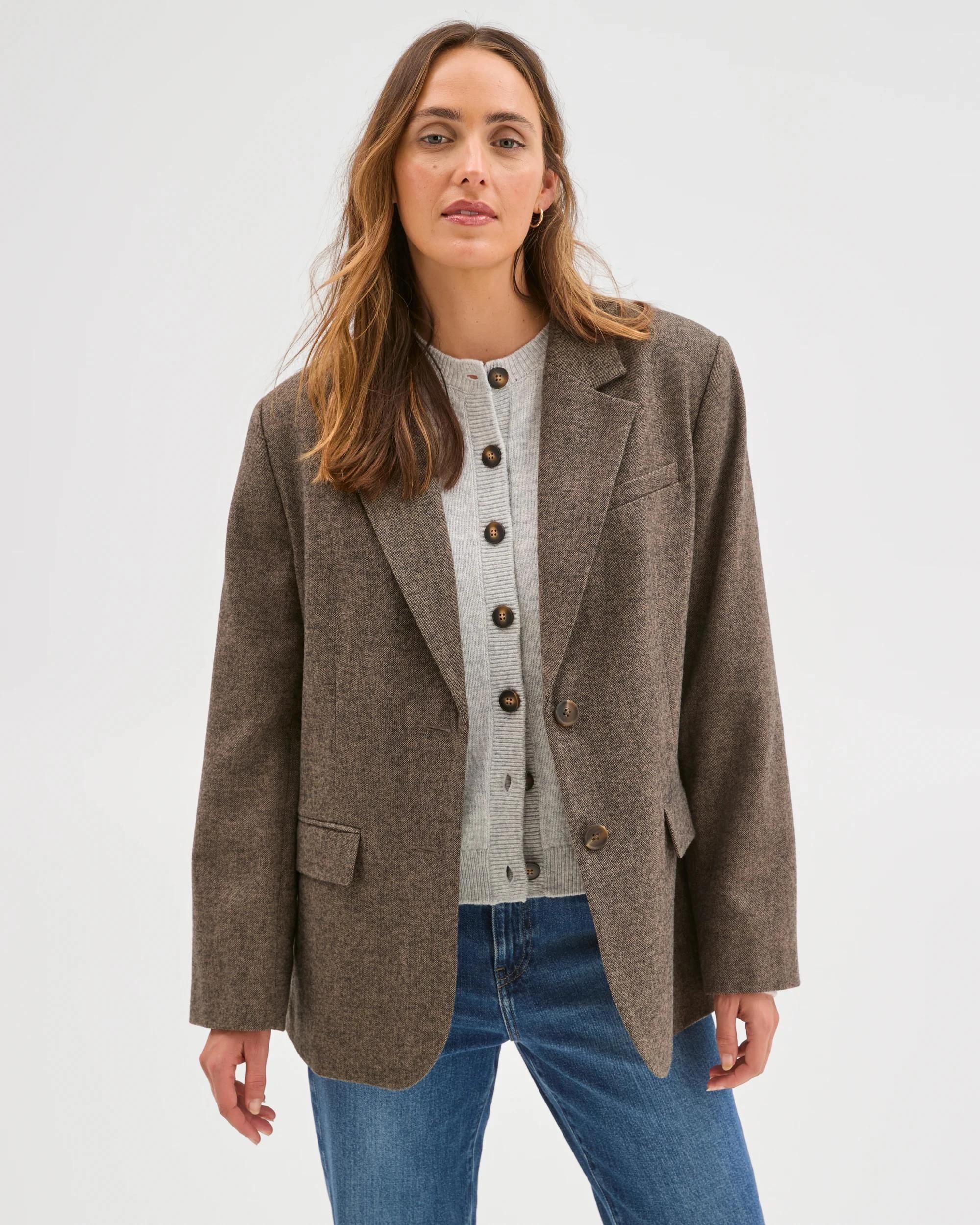 3 Target Woman Oversized Tweed Blazer TWEED, 3 of 7
