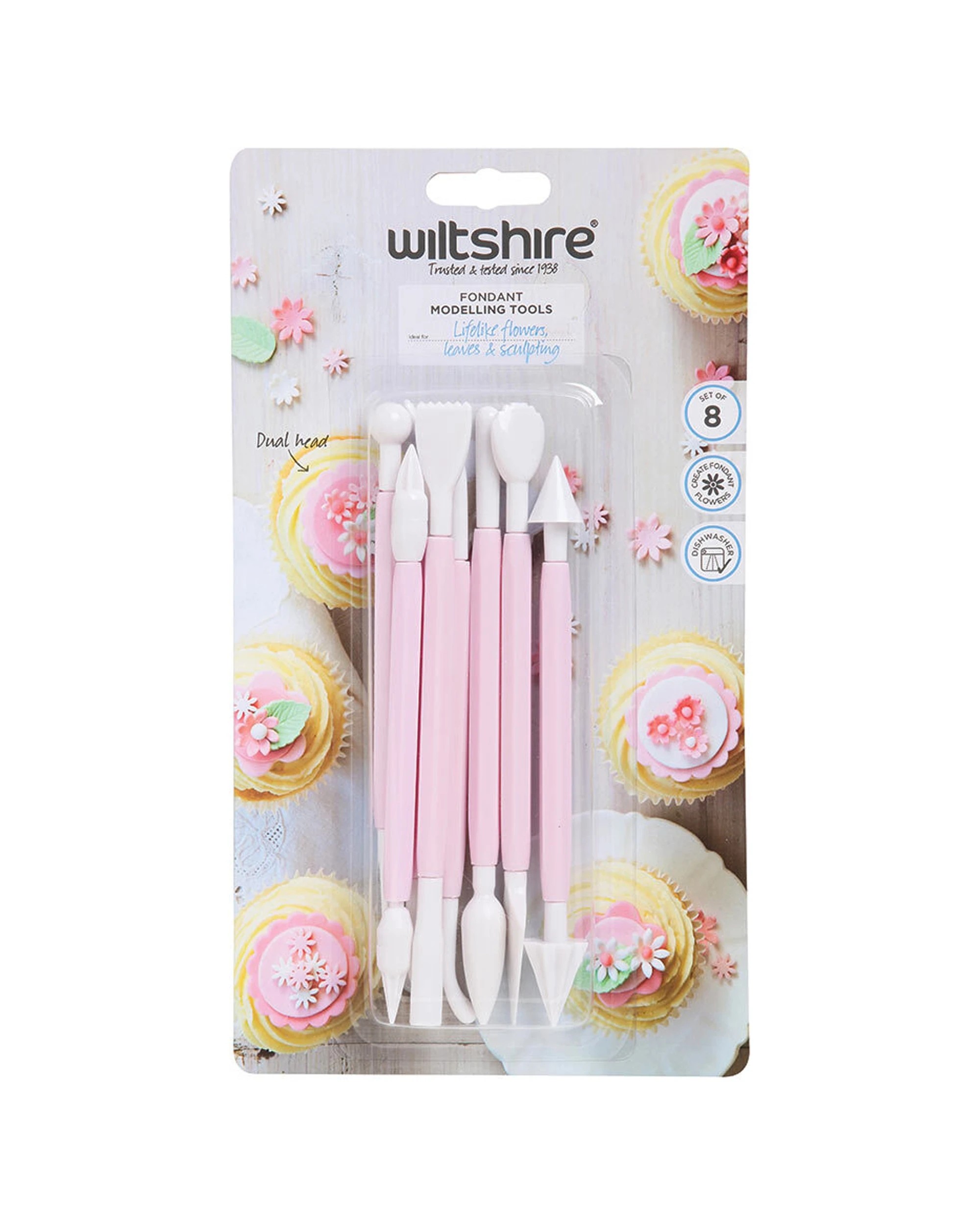 2 Wiltshire 8pc Fondant Modelling Decorating Bakeware Tools Set - Multi, 2 of 3