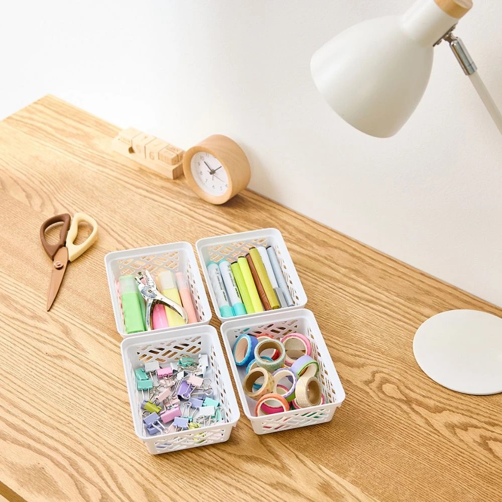 3 Keji Small Storage Tray 800mL 4 Pack White, 3 of 8