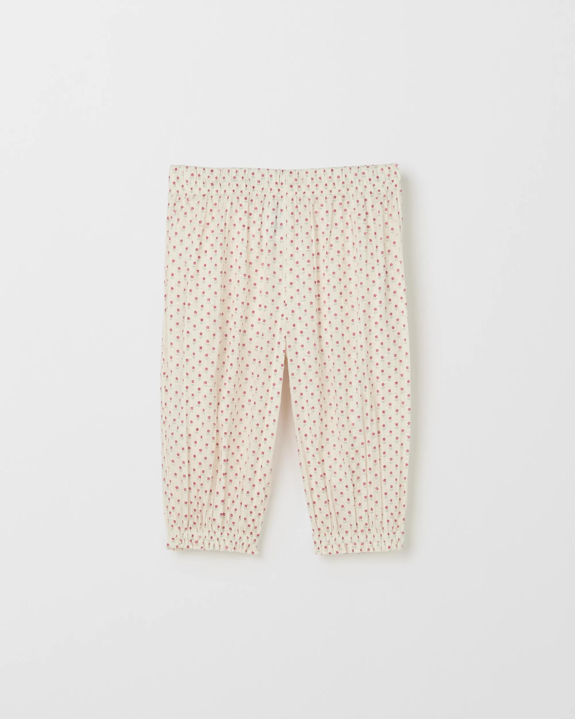 1 Target Baby Woven Balloon Pants FLORAL GARDENIA, 1 of 2