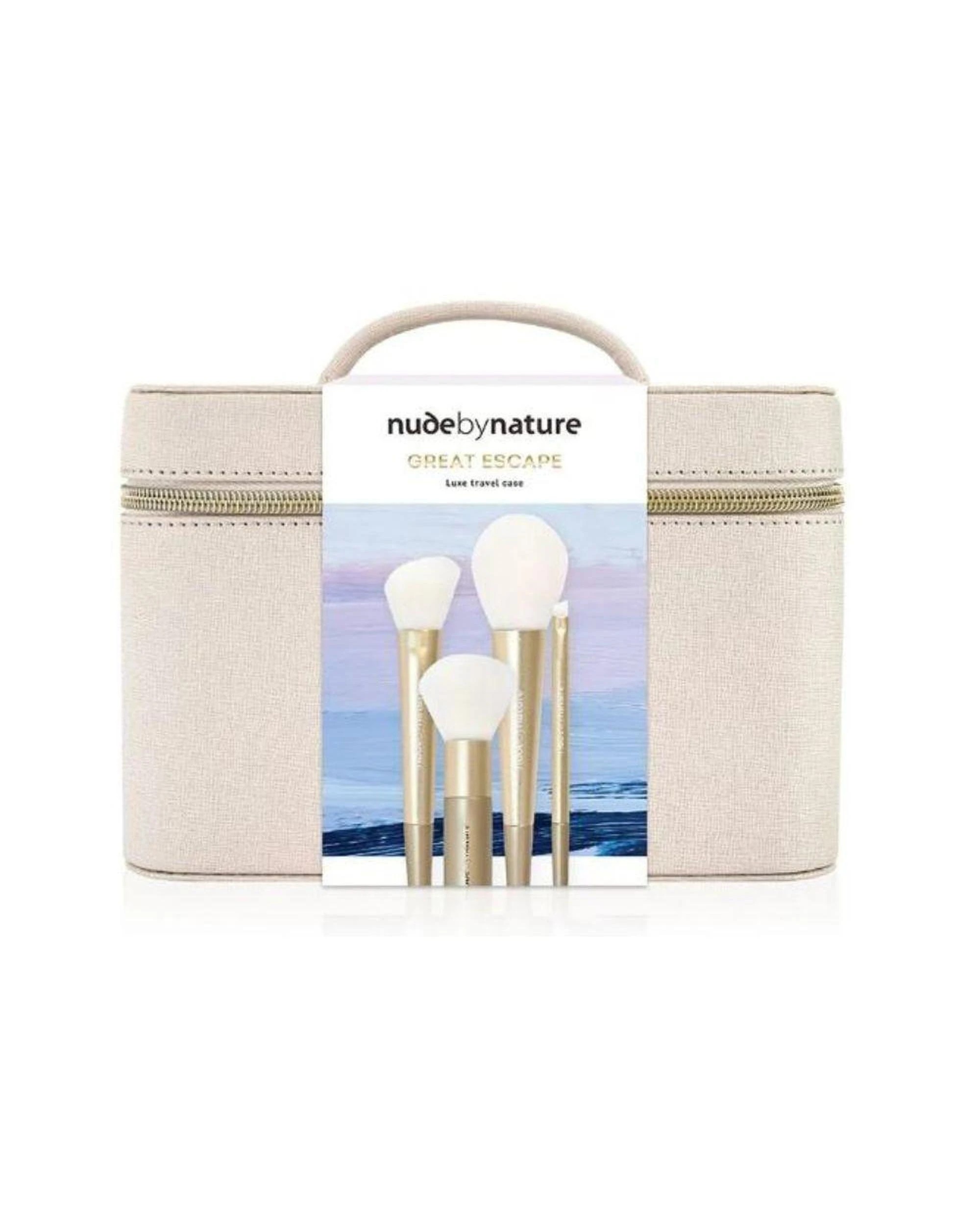 1 Nude by Nature Great Escape Luxe Travel Case Brush Set, 1 of 2