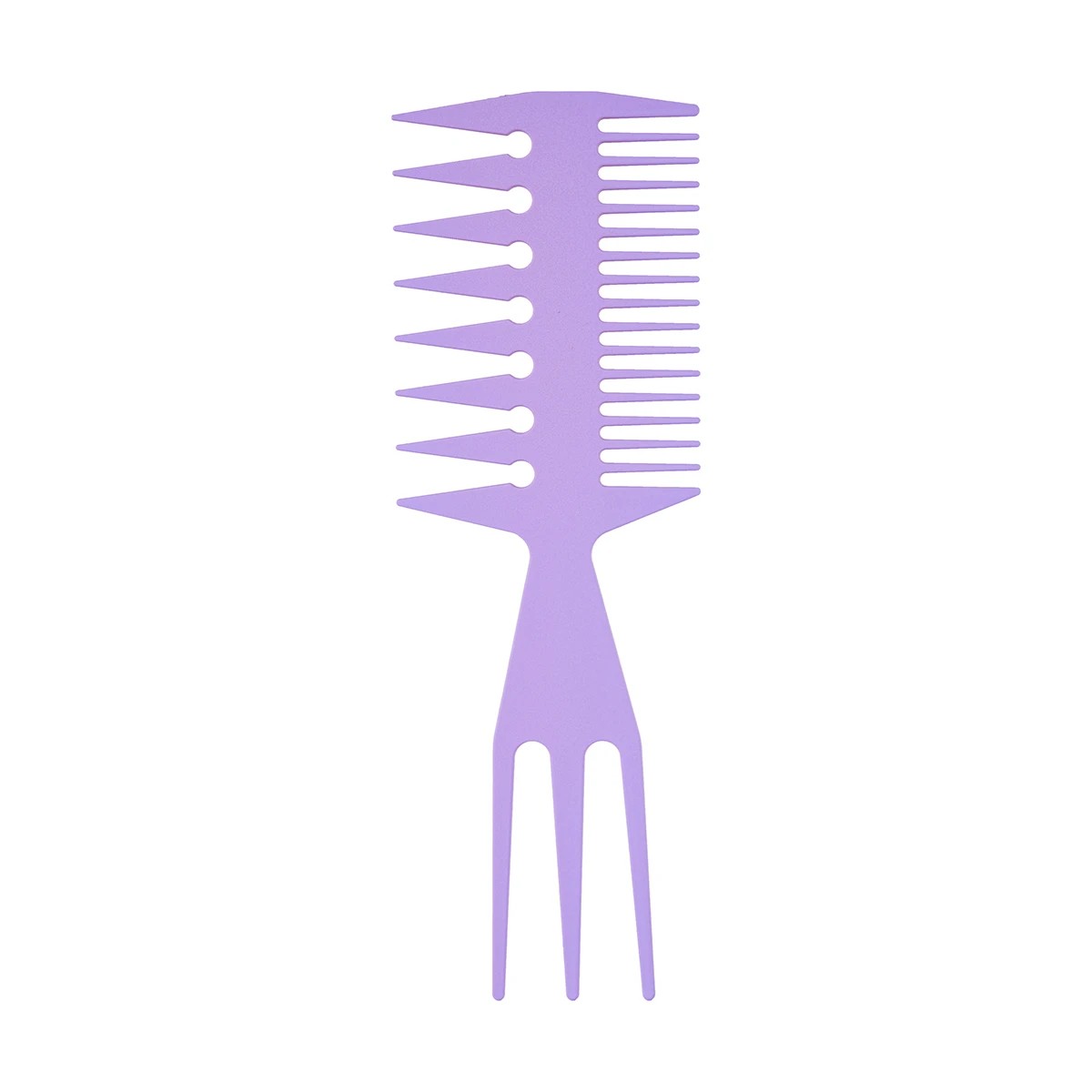 2 OXX Haircare 3-in-1 Styling Comb - Purple, 2 of 5