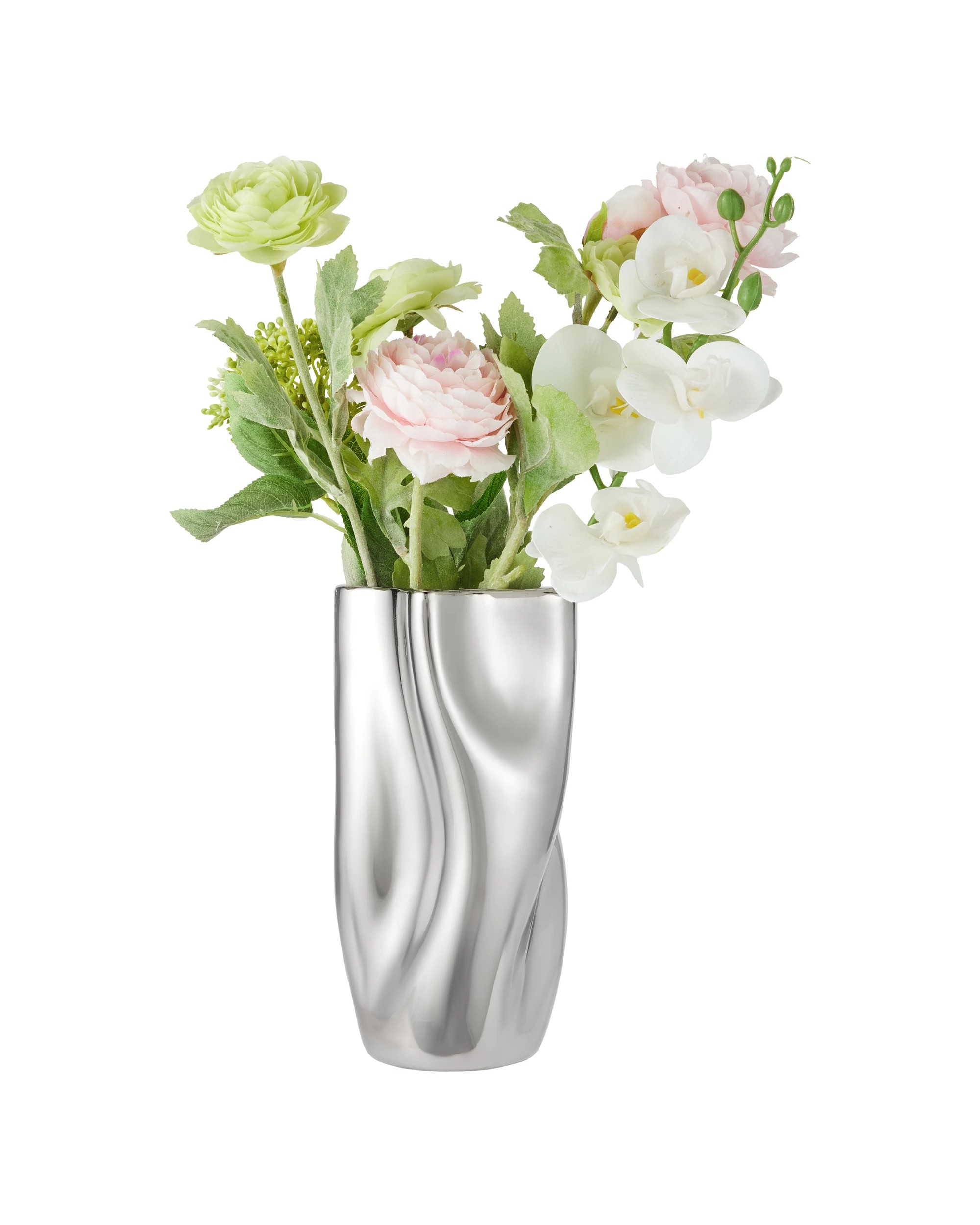 2 Chrome Look Vase, 2 of 5