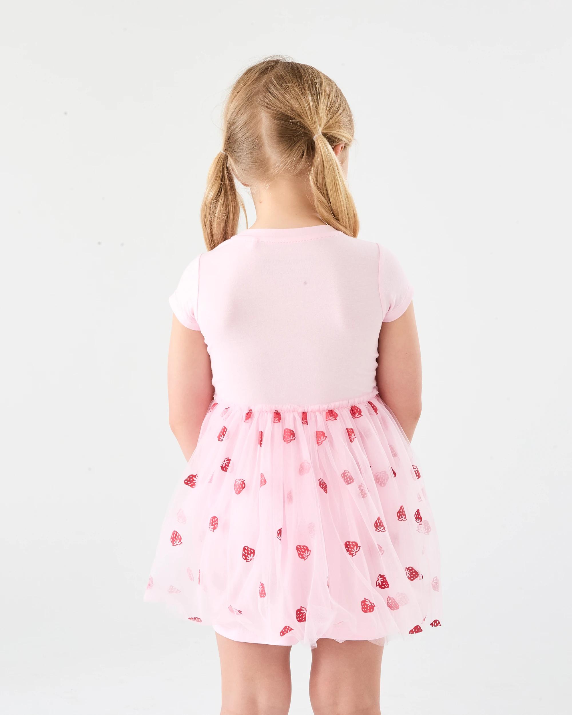 2 Short Sleeve Strawberry Shortcake License Tutu Dress Straw Cake, 2 of 6