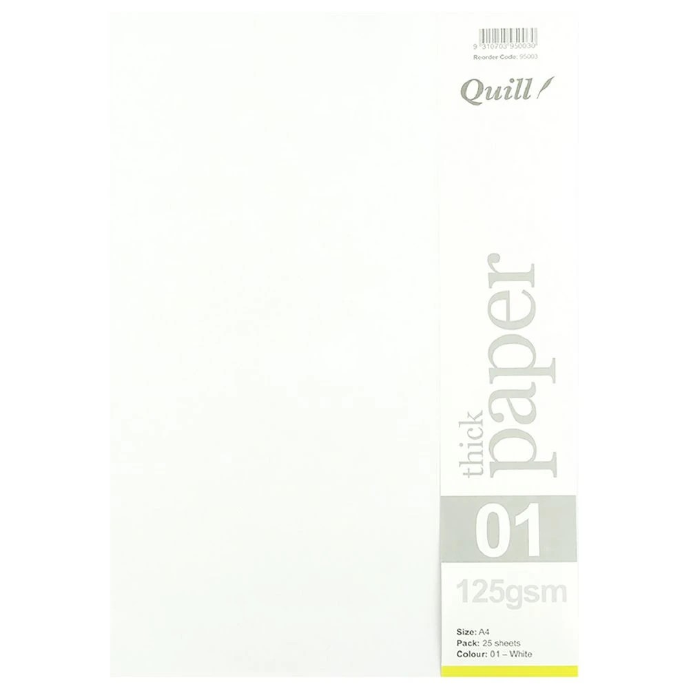 3 Quill A4 125gsm Paper White 25 Pack, 3 of 3