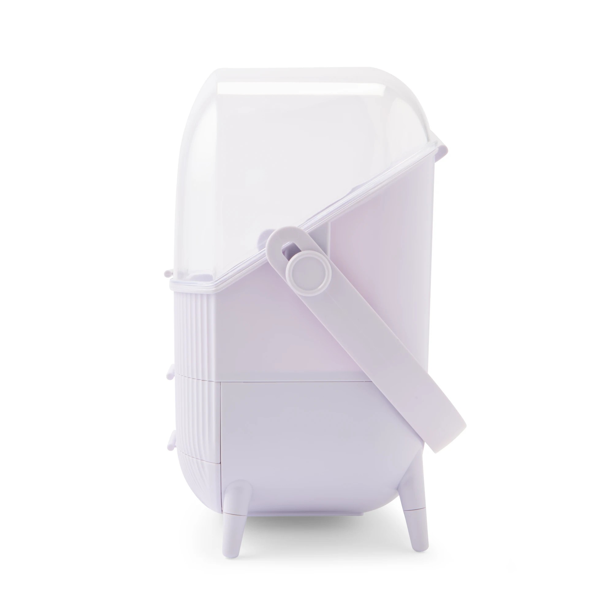 6 Cosmetic Organiser with Drawer - Lilac, 6 of 10