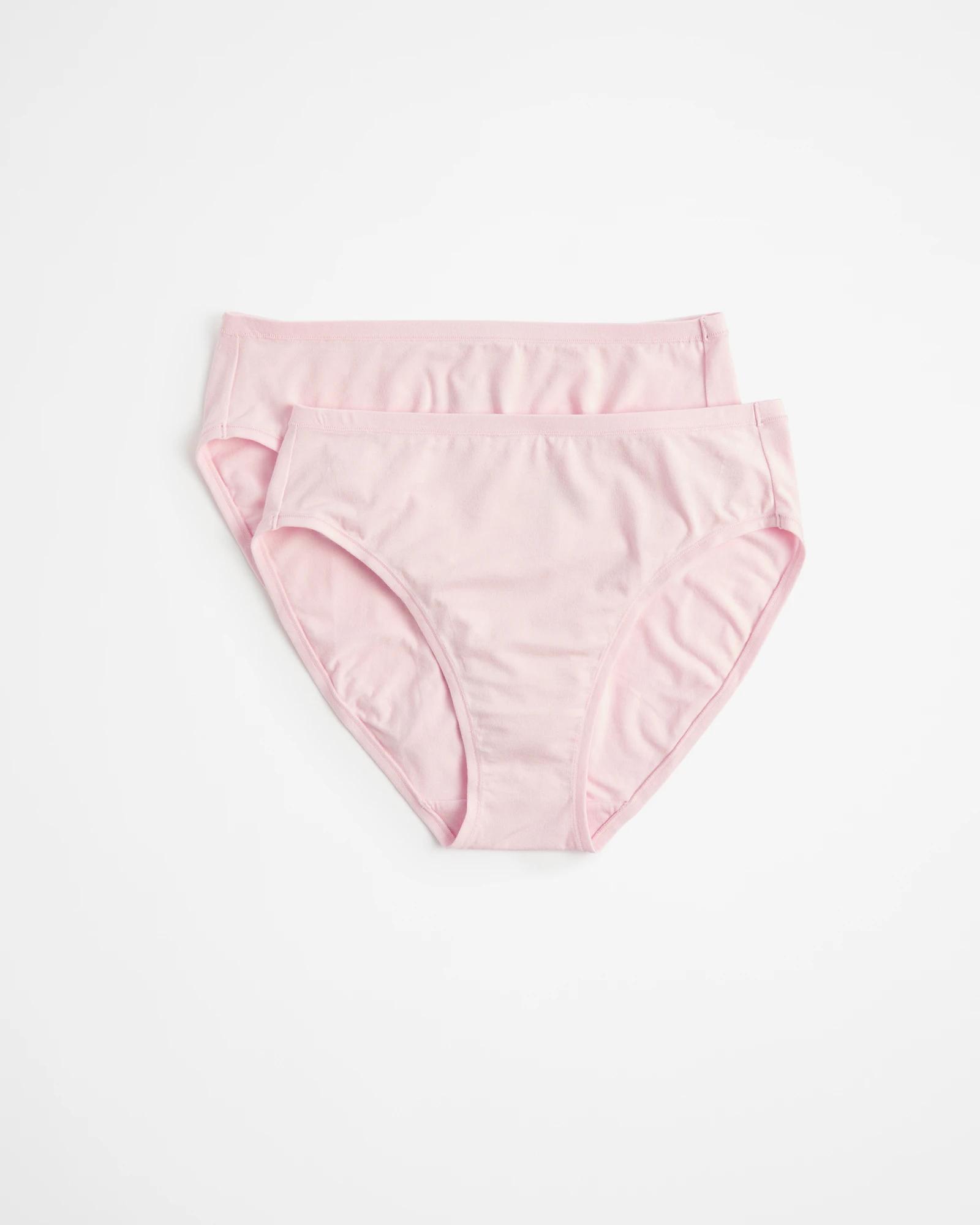 1 Target 2 Pack Bamboo High Cut Briefs PARFAIT PINK, 1 of 4