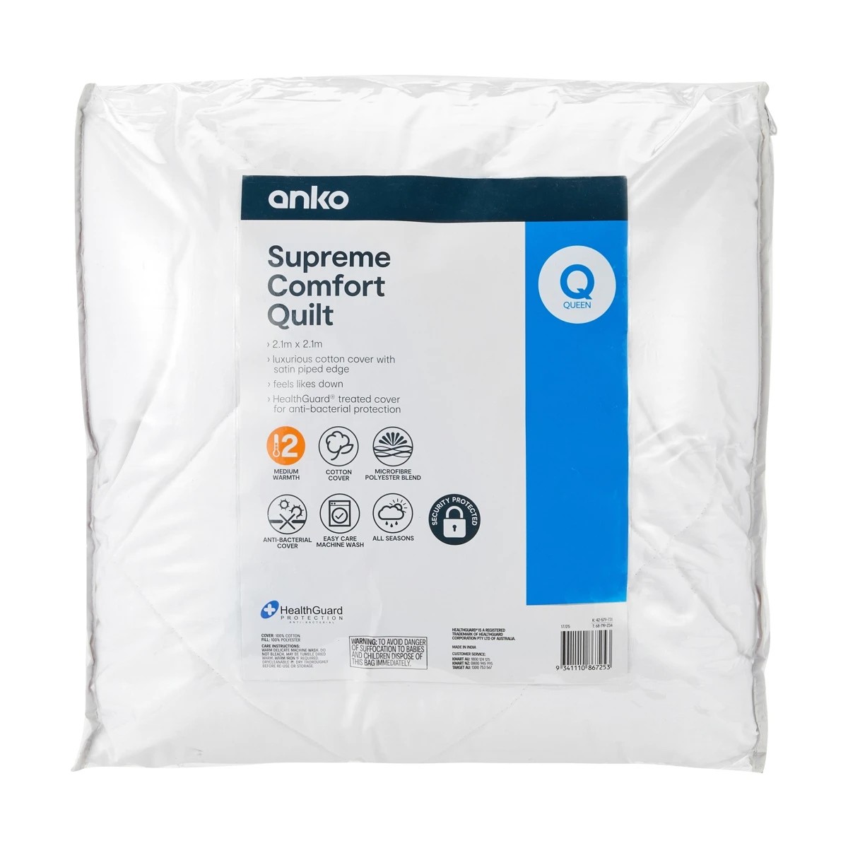 1 Medium Warmth Supreme Comfort Quilt - Queen Bed, 1 of 3