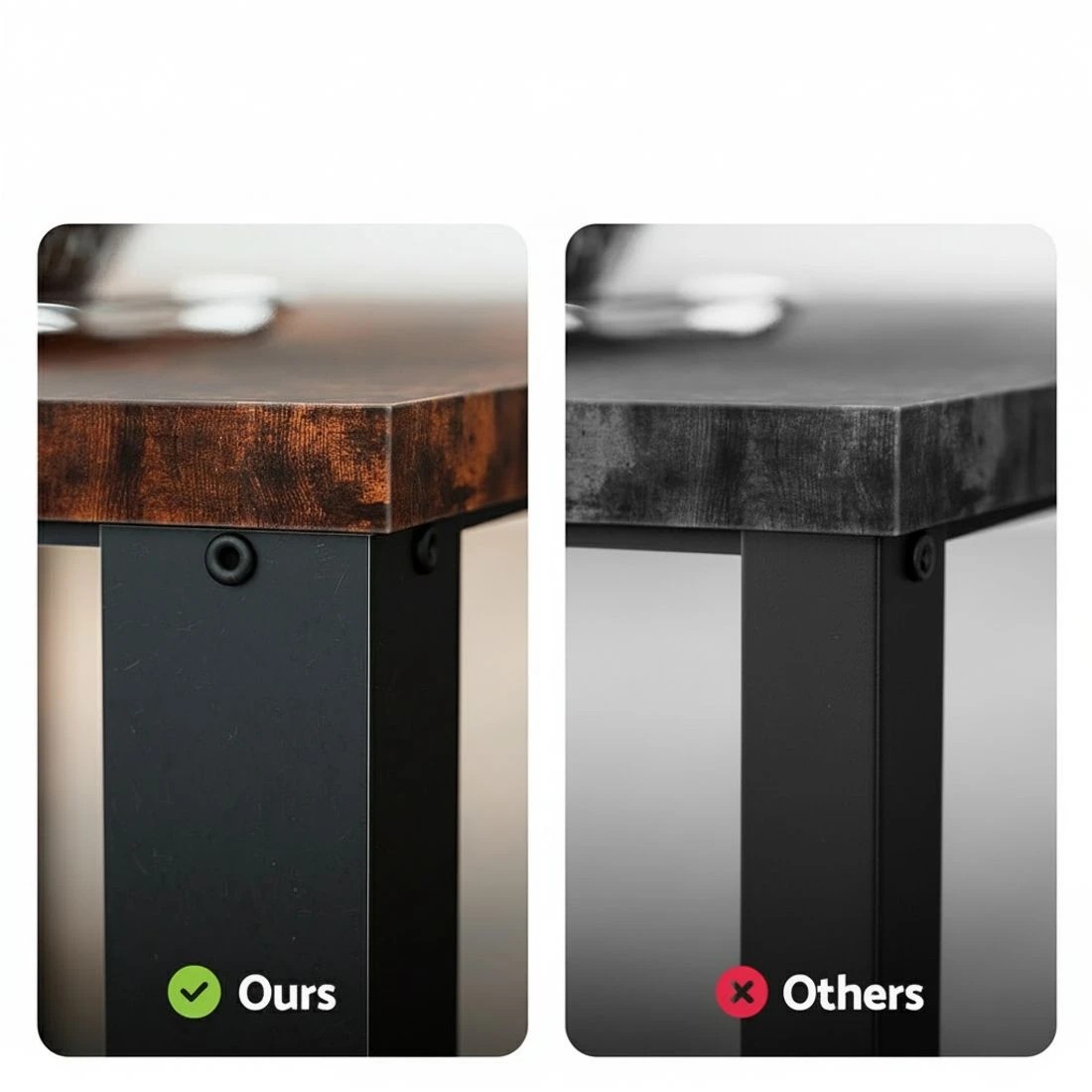 5 Artiss Coffee Table 2-Tier Rustic  104CM - Multi, 5 of 7