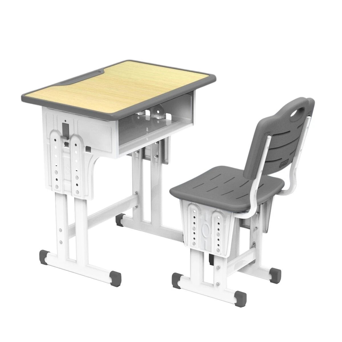 1 AUSWAY Kids Table and Chair Set Height Adjustable Toddler Study Desk, 1 of 3