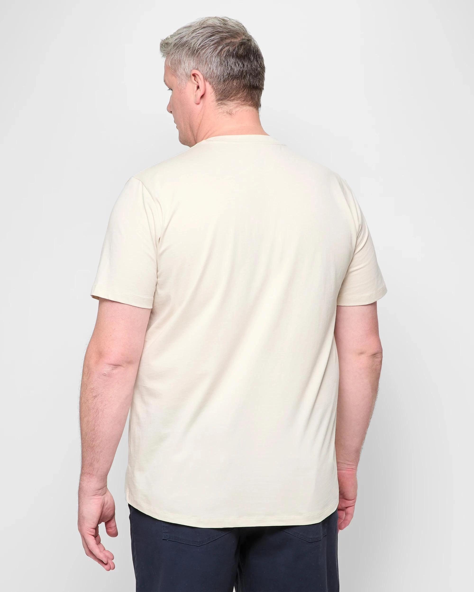 4 Target Man Plus Plus Size Australian Cotton Crew T-Shirt SILVER BIRCH, 4 of 5