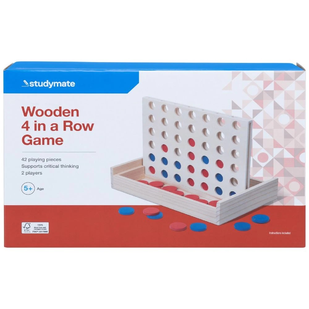 1 Studymate Wooden 4-in-a-Row Game, 1 of 6