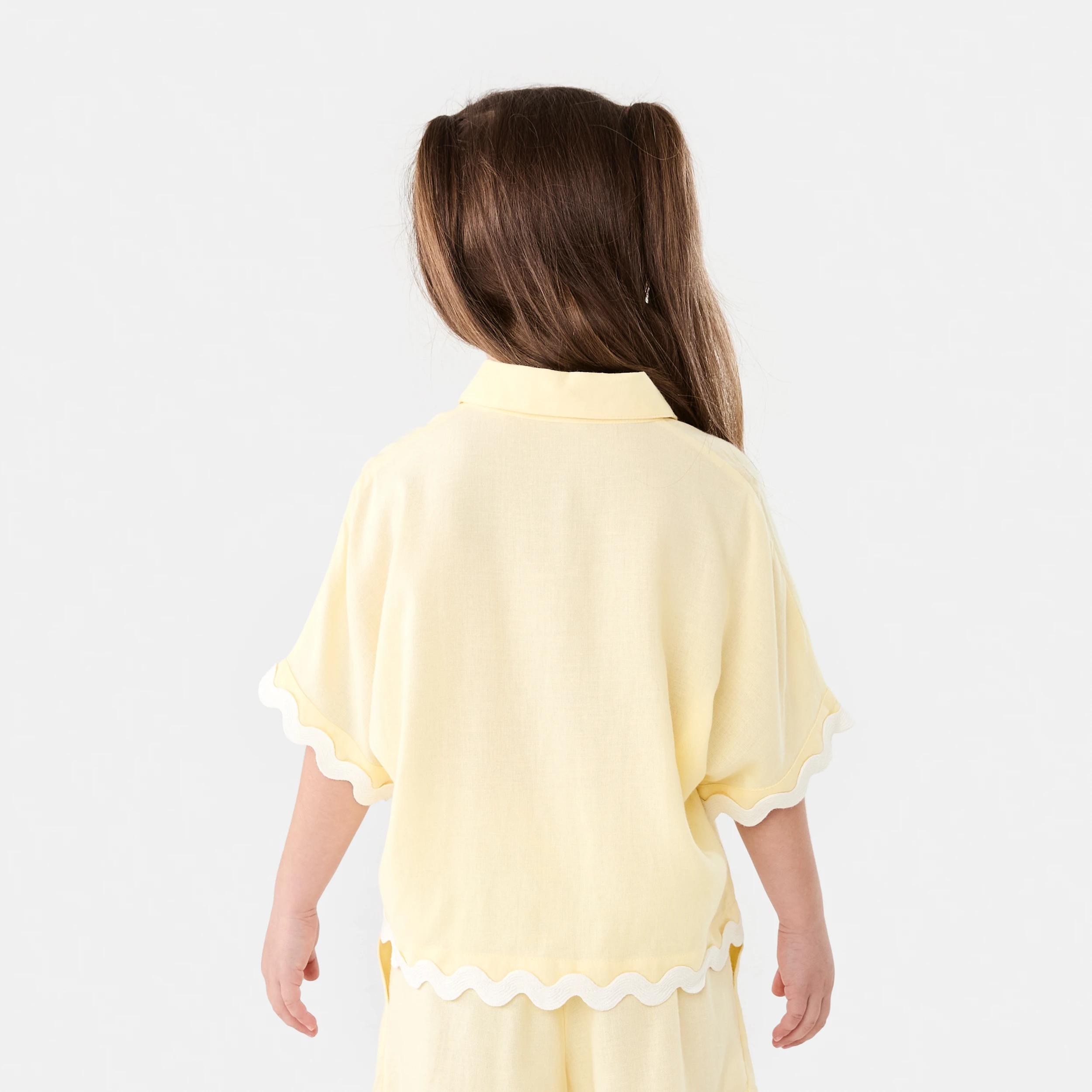 2 Oversize Woven Shirt Ylw Butter, 2 of 7