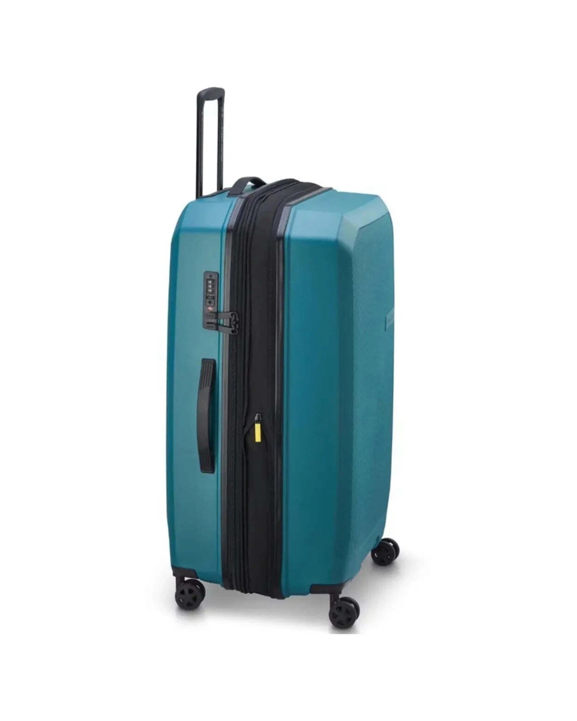 4 Delsey Anvers 75 cm 4 Wheel Expandable Suitcase TSA Lock Matte Finish Teal - Green, 4 of 7