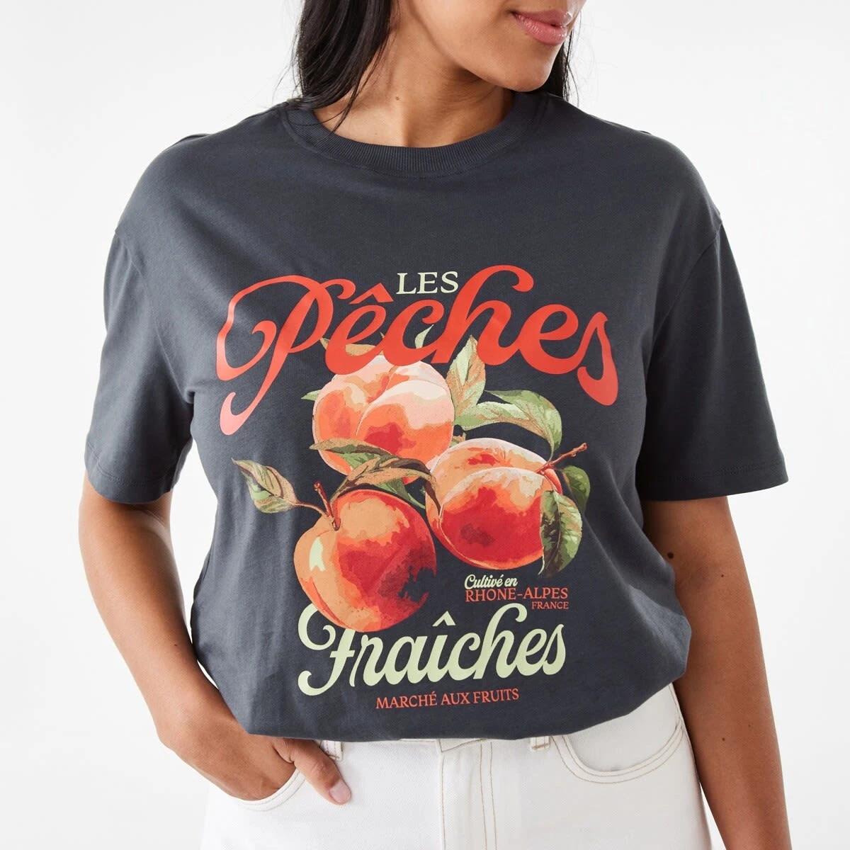 6 Short Sleeve Oversized Boyfriend T-shirt Les Peches, 6 of 8