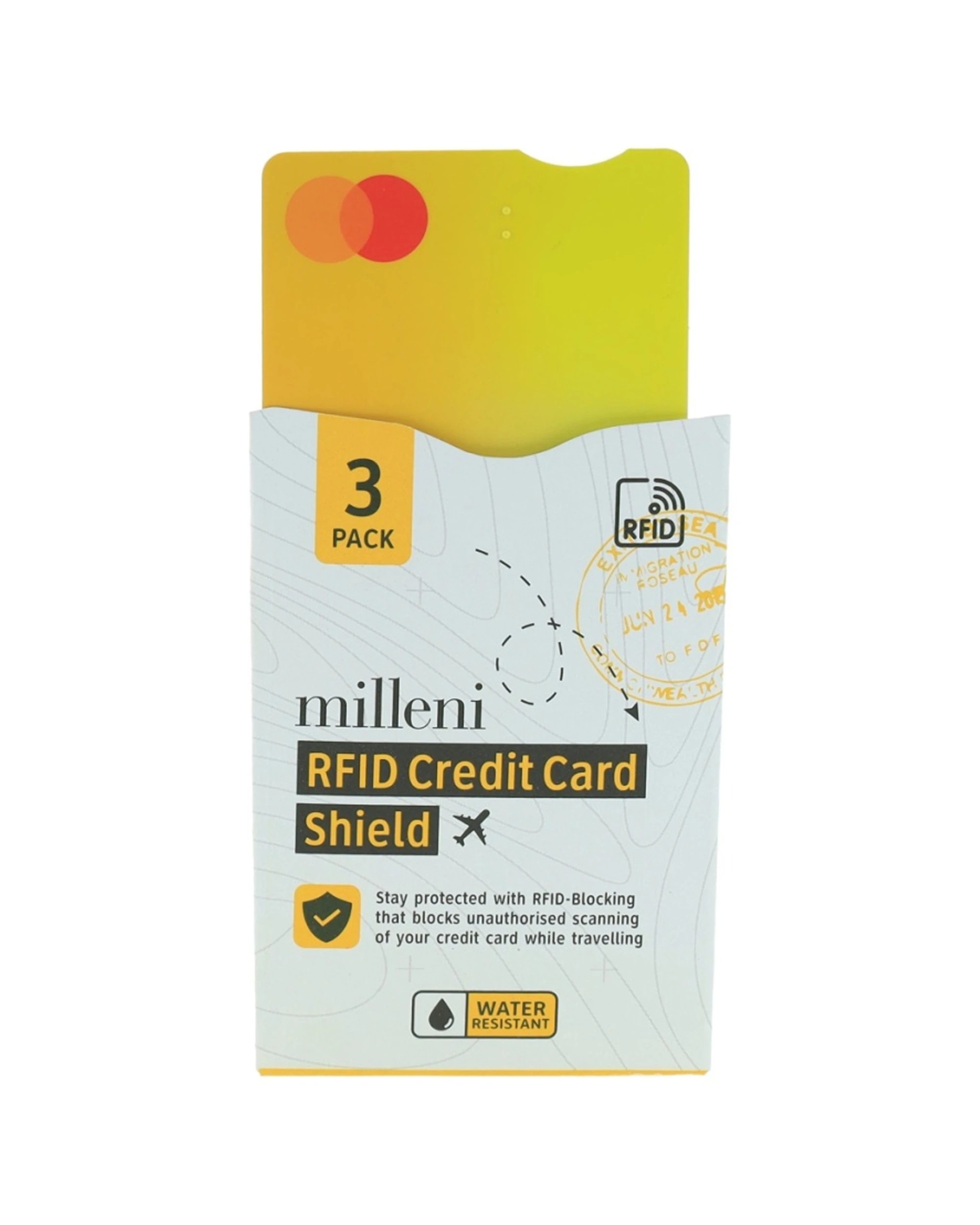 2 Milleni Travel RFID Credit Card Shield Water/Tear Resistant 3PK - Clear, 2 of 2