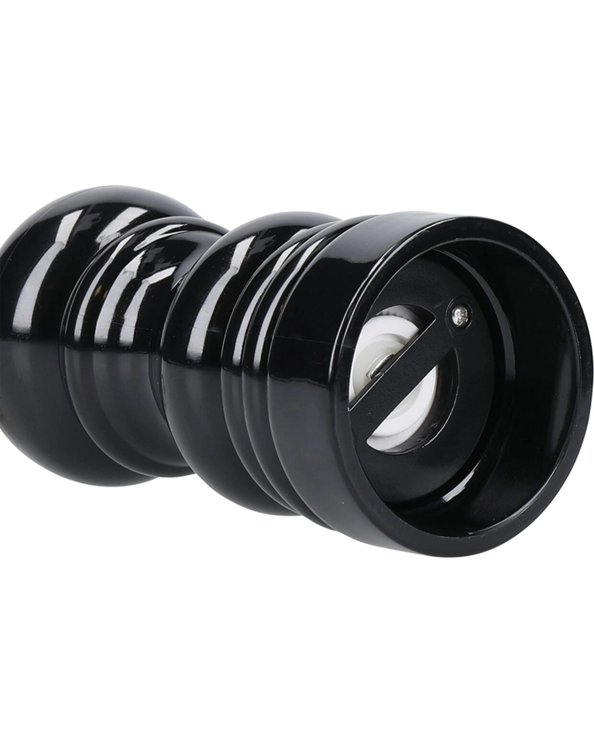2 Mastercraft 2PK 12cm Classic Capstan Salt Pepper Mill Spice Grinder Kitchen Utensils Set - Black, 2 of 4