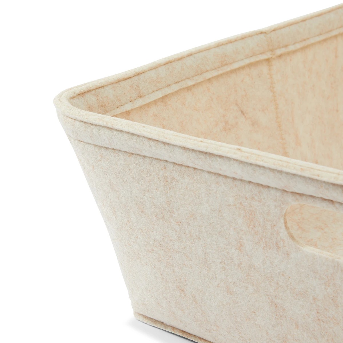 7 Felt Flat Tub - Beige, 7 of 8