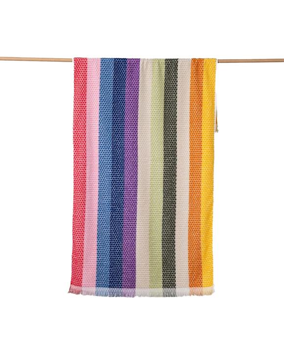 Canningvale Positana Terry Quick Drying Beach Towel Rainbow - Multi