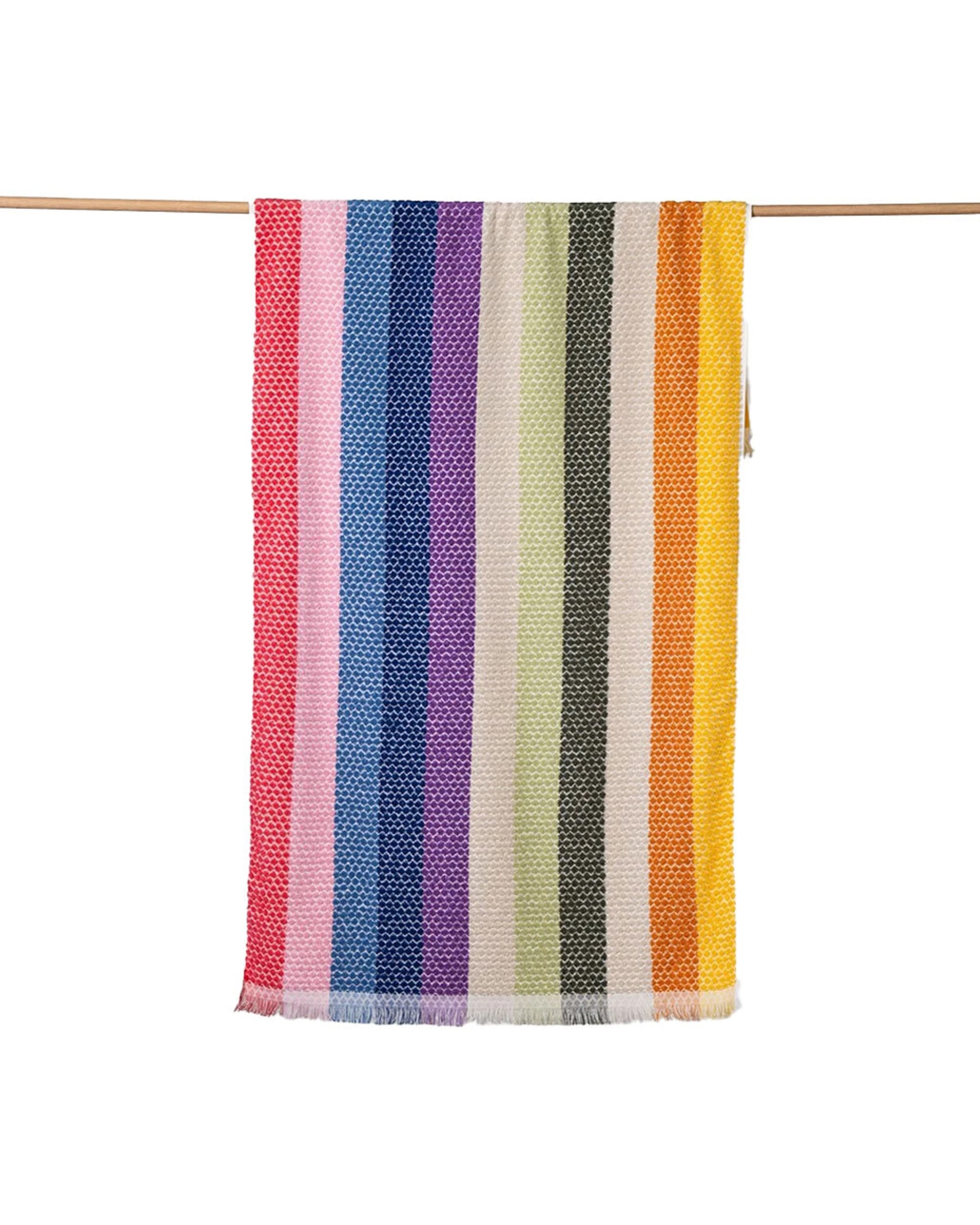 1 Canningvale Positana Terry Quick Drying Beach Towel Rainbow - Multi, 1 of 2