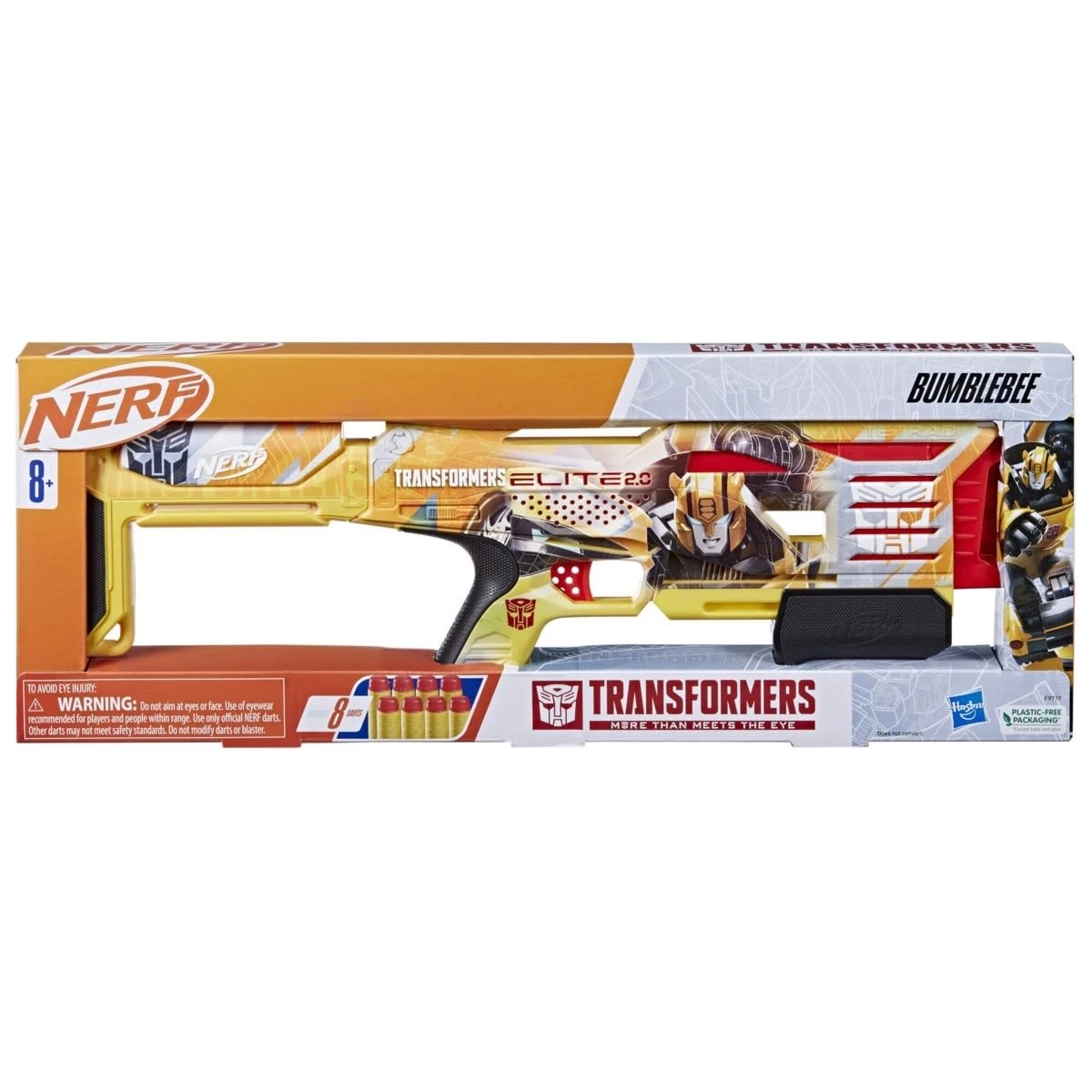 1 NERF Transformers Elite 2.0 Bumblebee Dart Blaster, 1 of 3