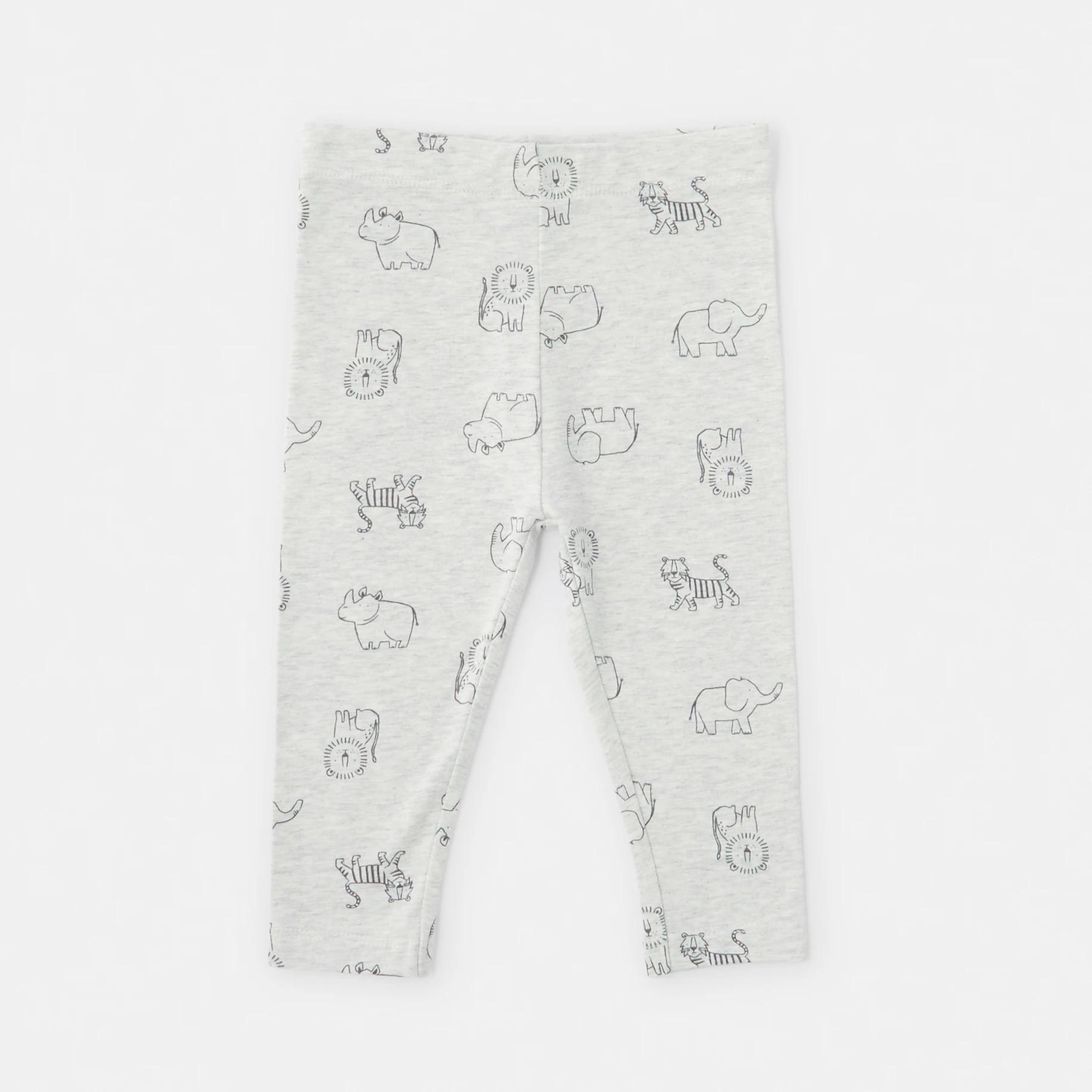 3 3 Pack Print Leggings ASPHALT SAFARI, 3 of 8