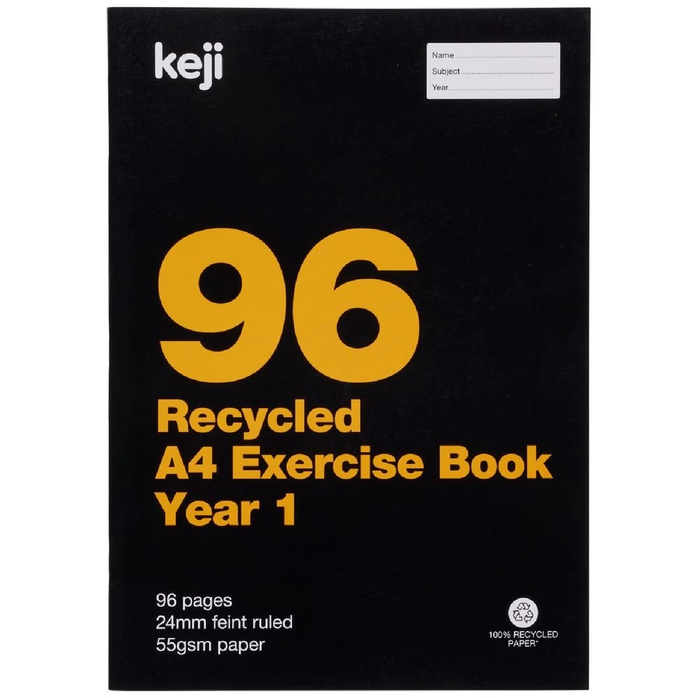 3 Keji A4 55gsm 24mm Ruled Exercise Book Year 1 QLD 96 Page, 3 of 3