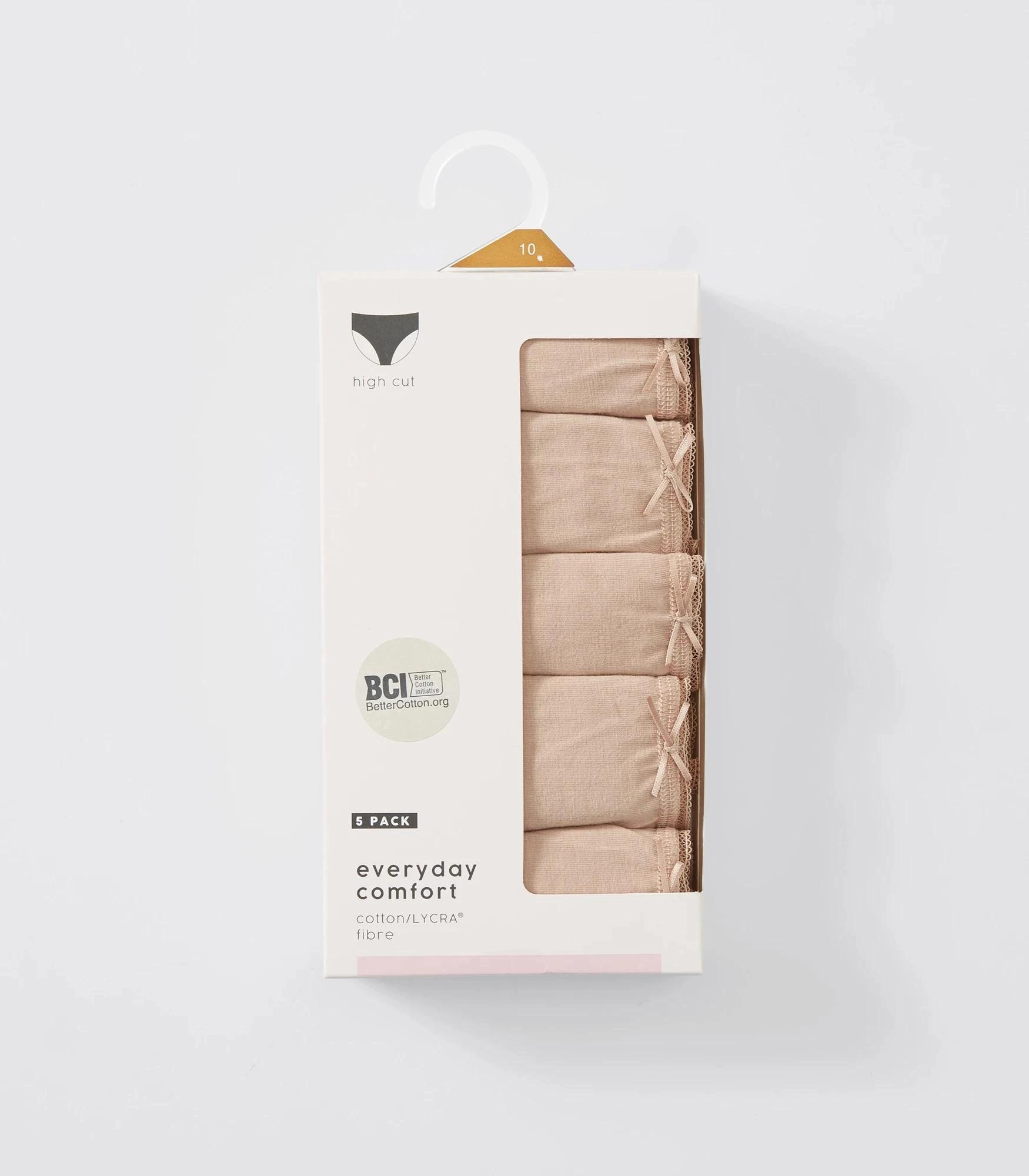 2 Target Women's Cotton/Elastane High Cut Briefs 5 Pack LATTE BROWN, 2 of 5